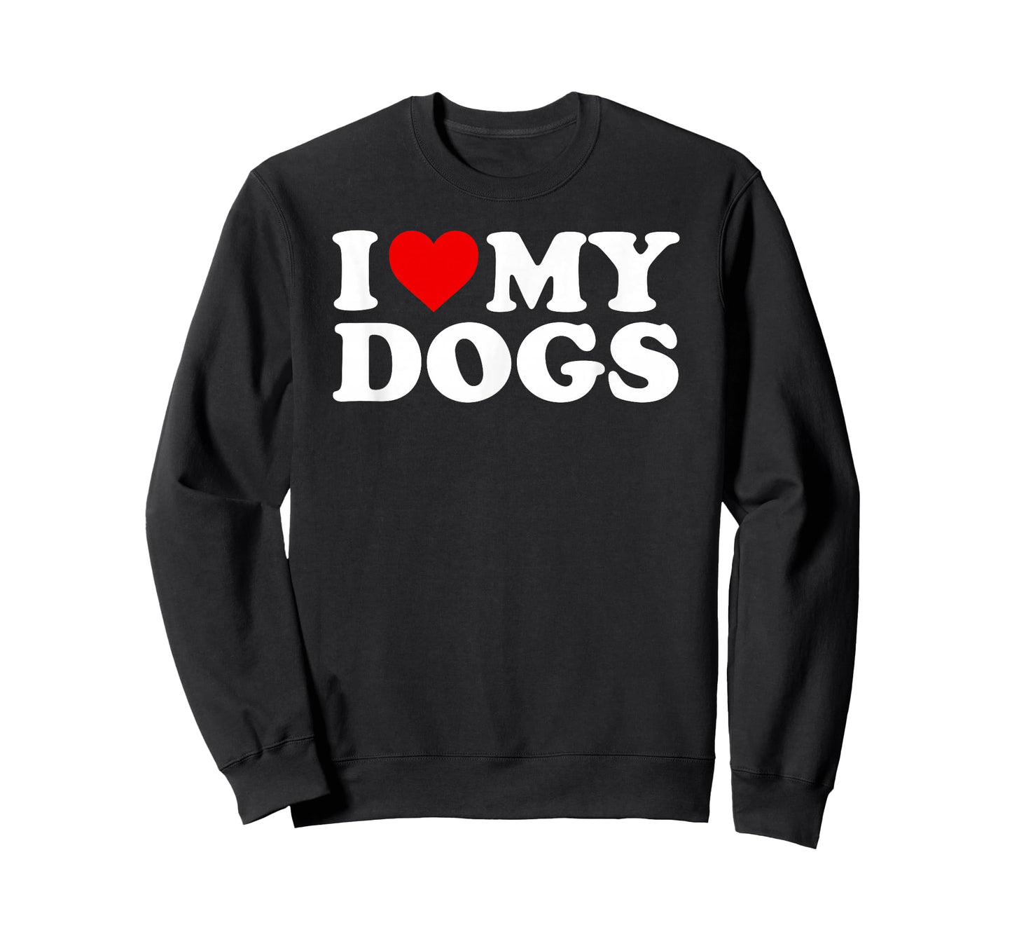 I Love My Dogs T-Shirt with Heart T-Shirt