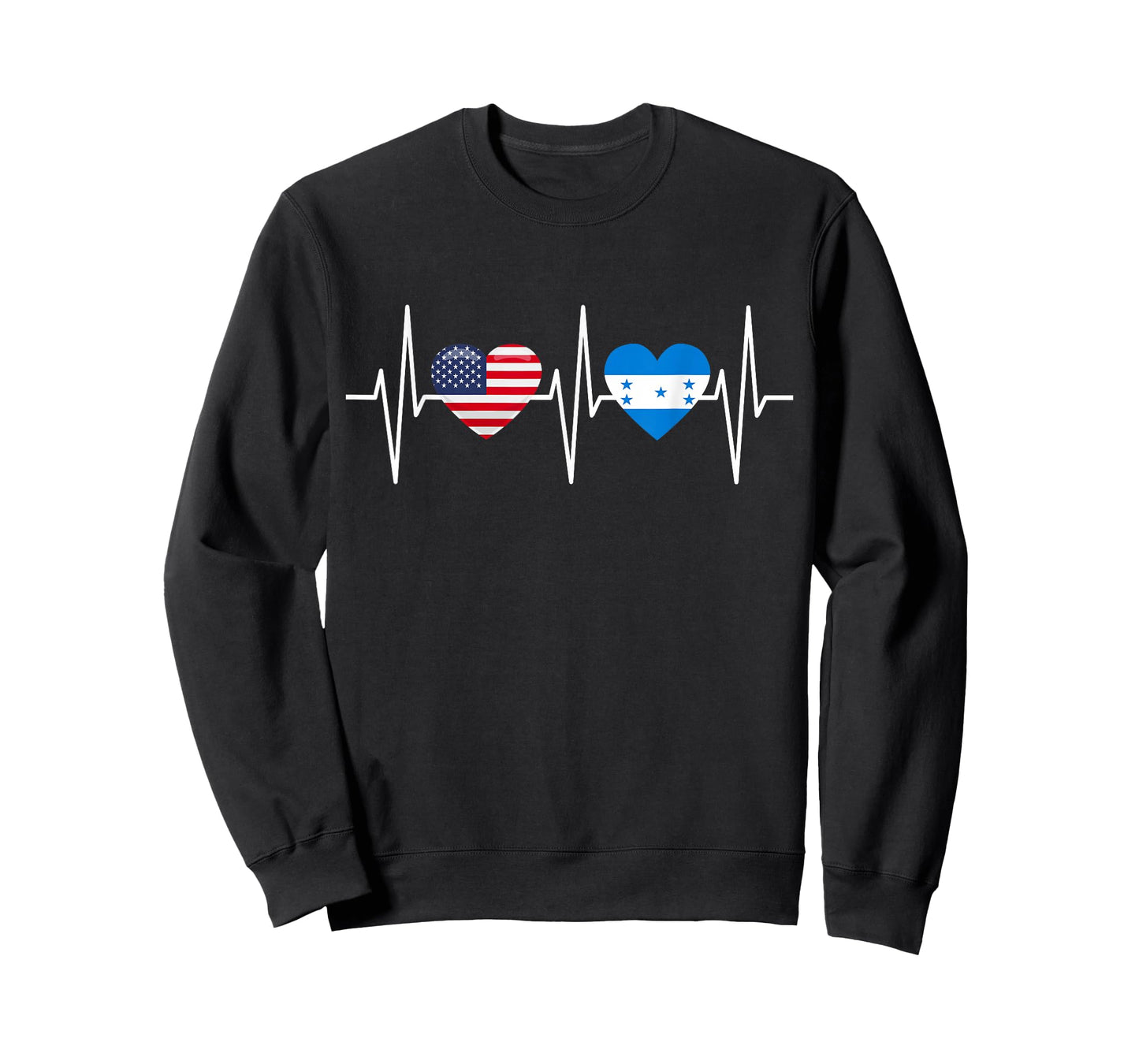 USA Honduras Shirt Heartbeat America Honduran Flag Heart T-Shirt