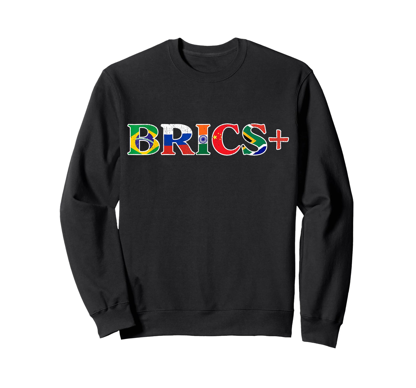 BRICS+ Flag Letter Brazil Russia India China & South Africa T-Shirt