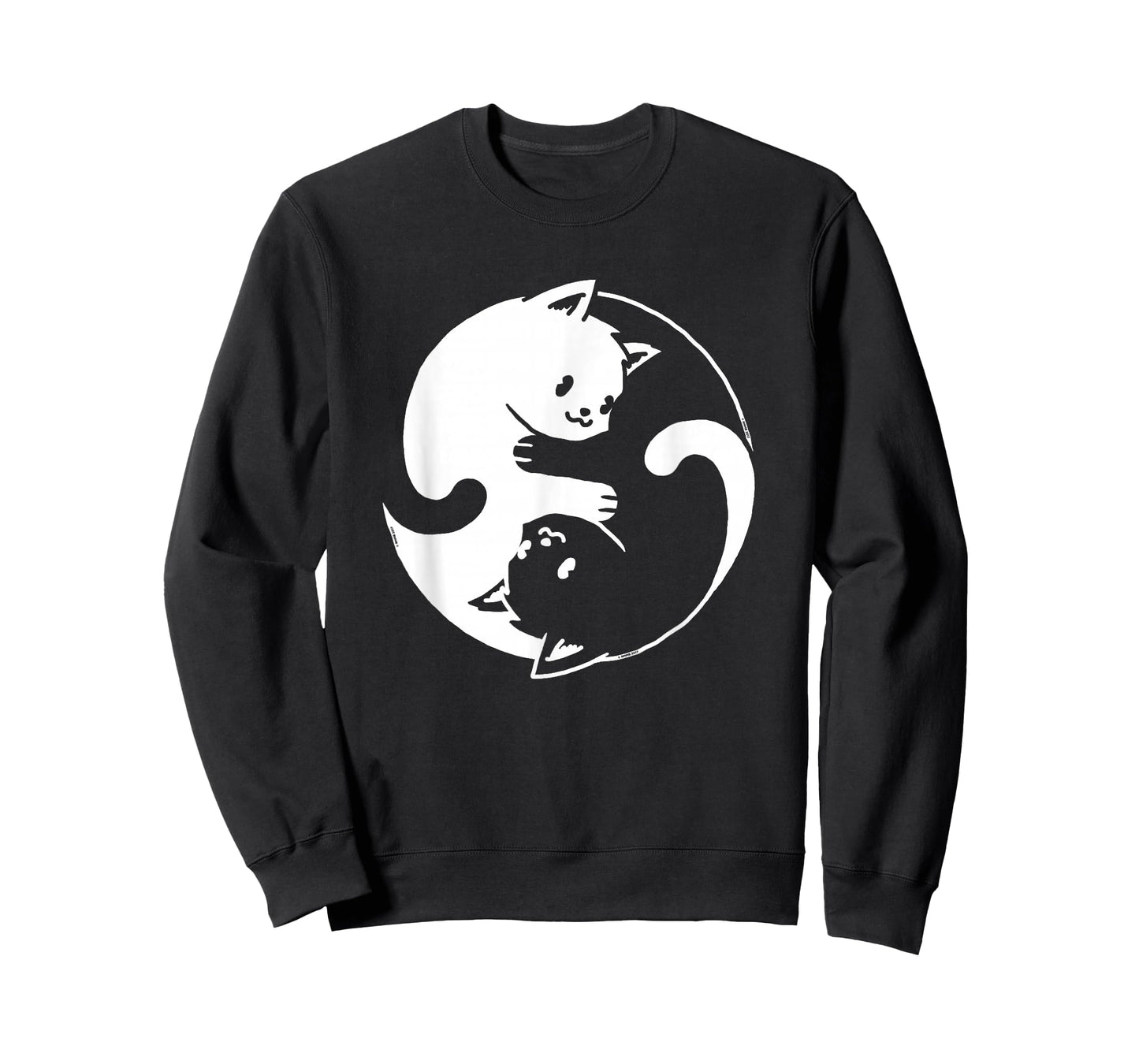 Yin Yang Cat Shirt I Love Cats Gift for Cat Lover Yoga Cat T-Shirt