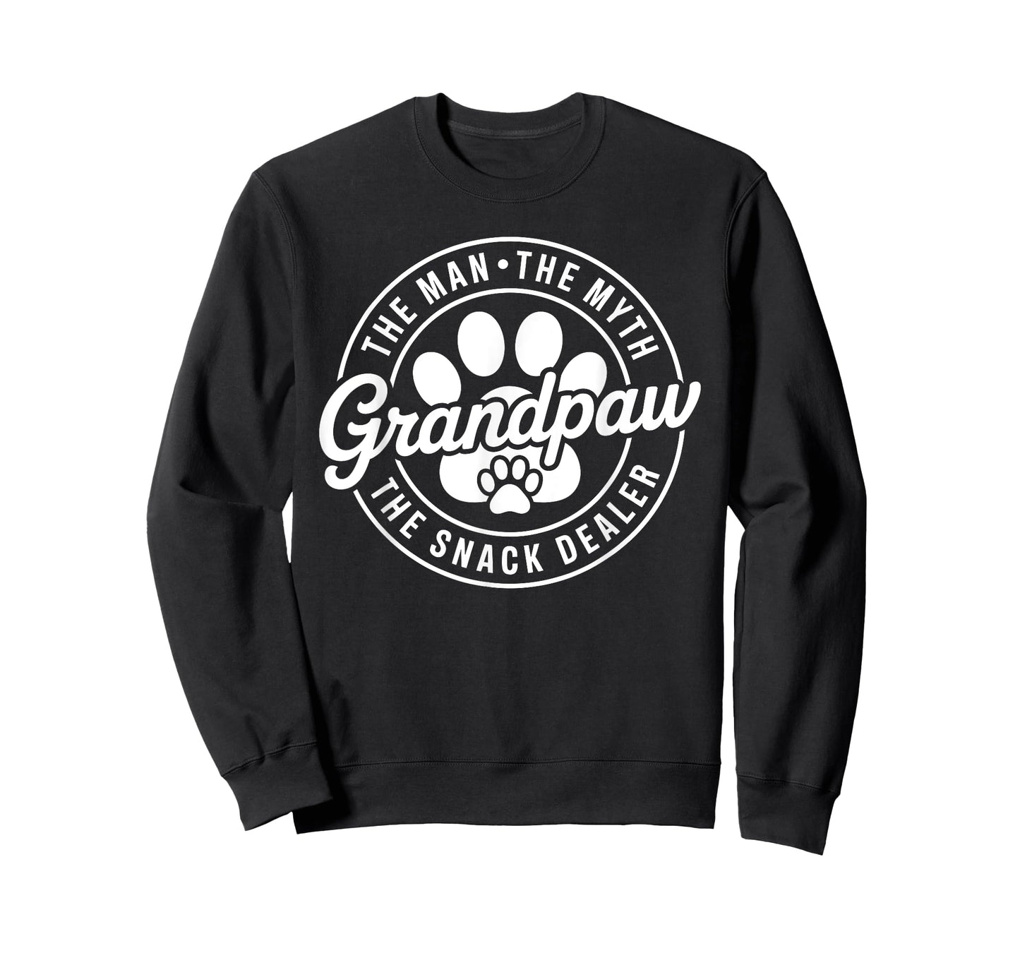 Grandpaw The Myth The Snack Dealer Fathers Day Dog Grandpa T-Shirt