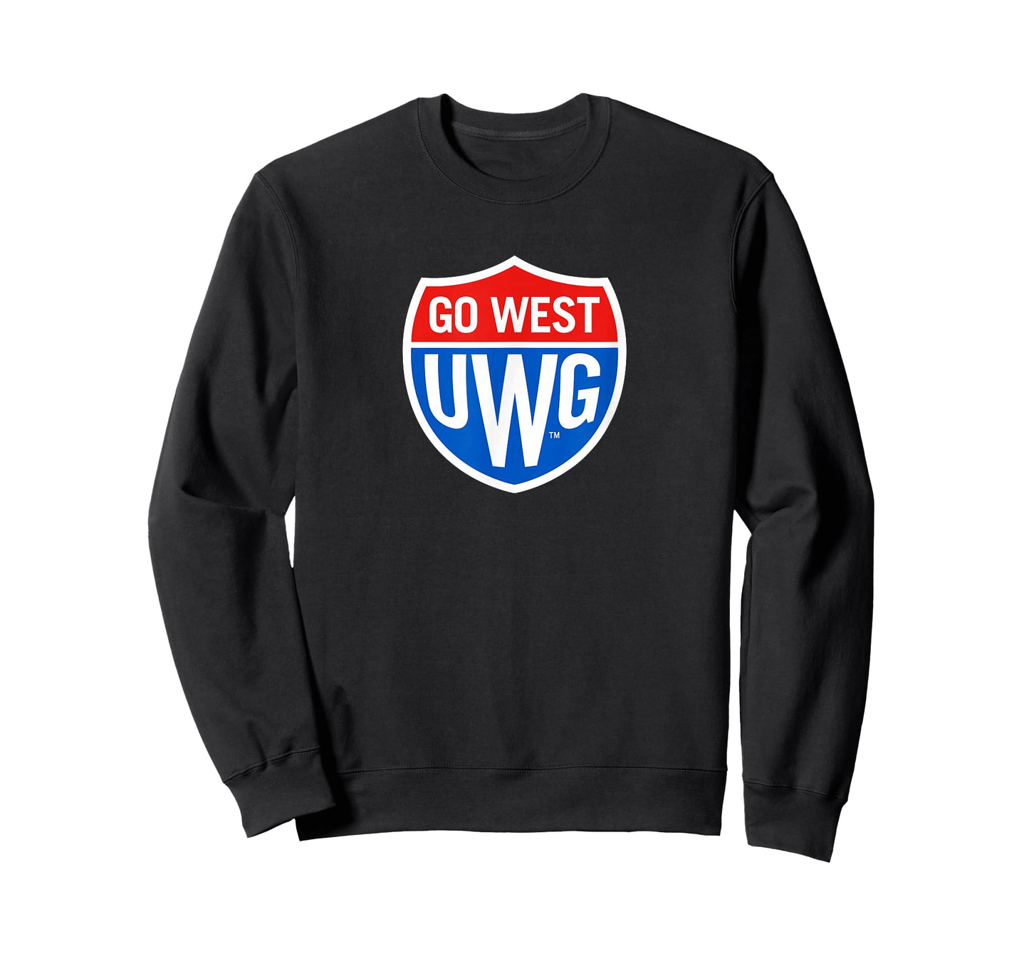 University of West Georgia UWG Wolves Go West Shield Logo T-Shirt