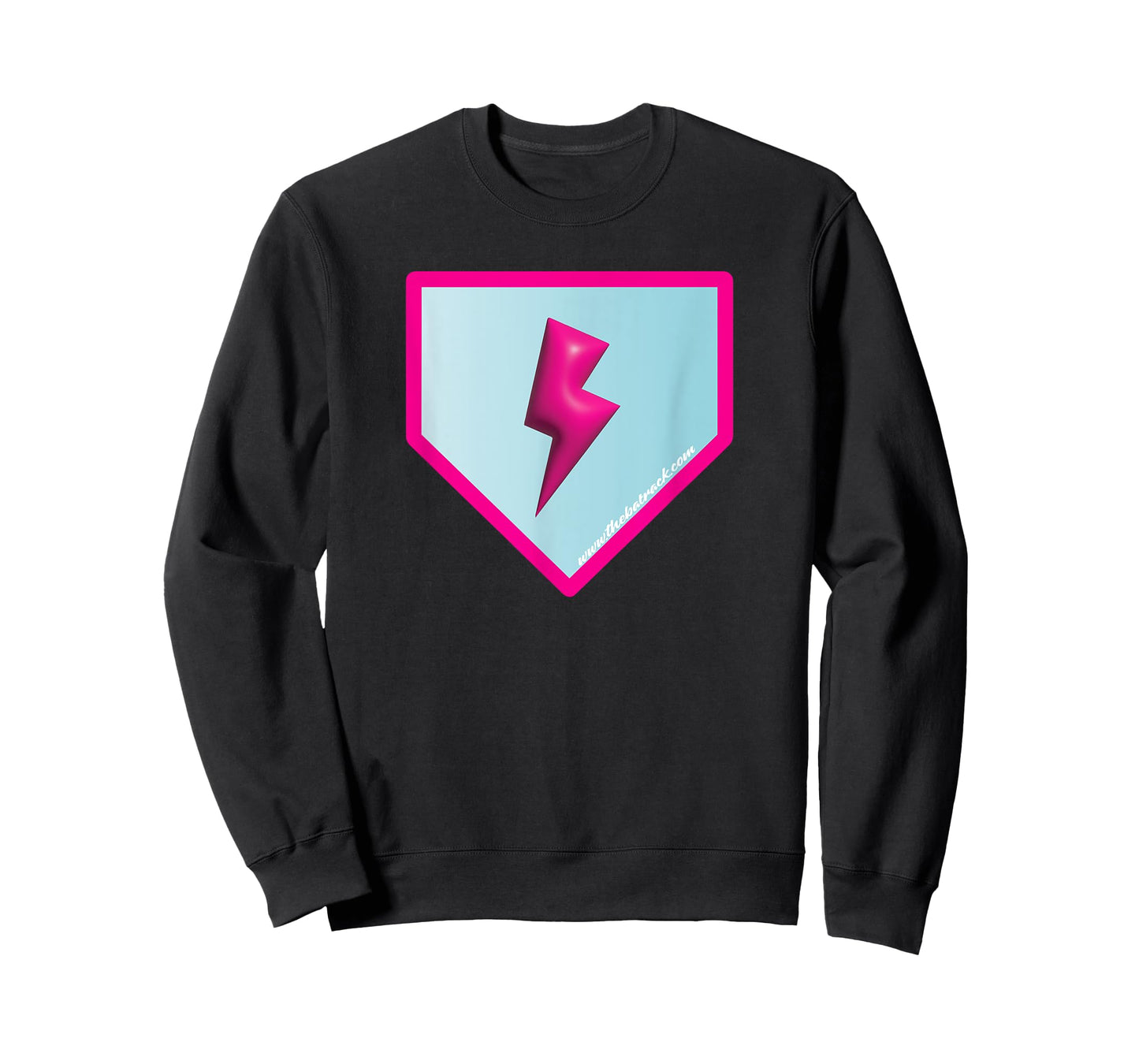 Baseball Home Plate Lightning Bolt T-Shirt