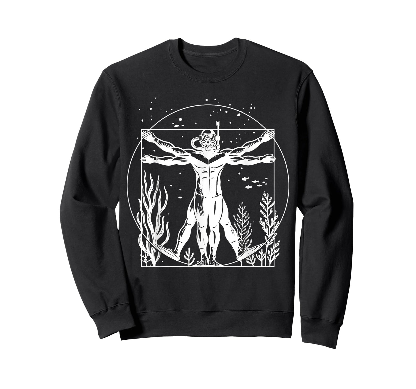 Vitruvian Scuba Diver Shirt Funny Scuba Diving Vitruvian Man T-Shirt