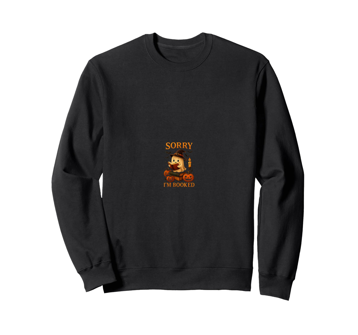 Funny Sorry I'm Booked Bookworm Book Lovers Ghost Halloween T-Shirt