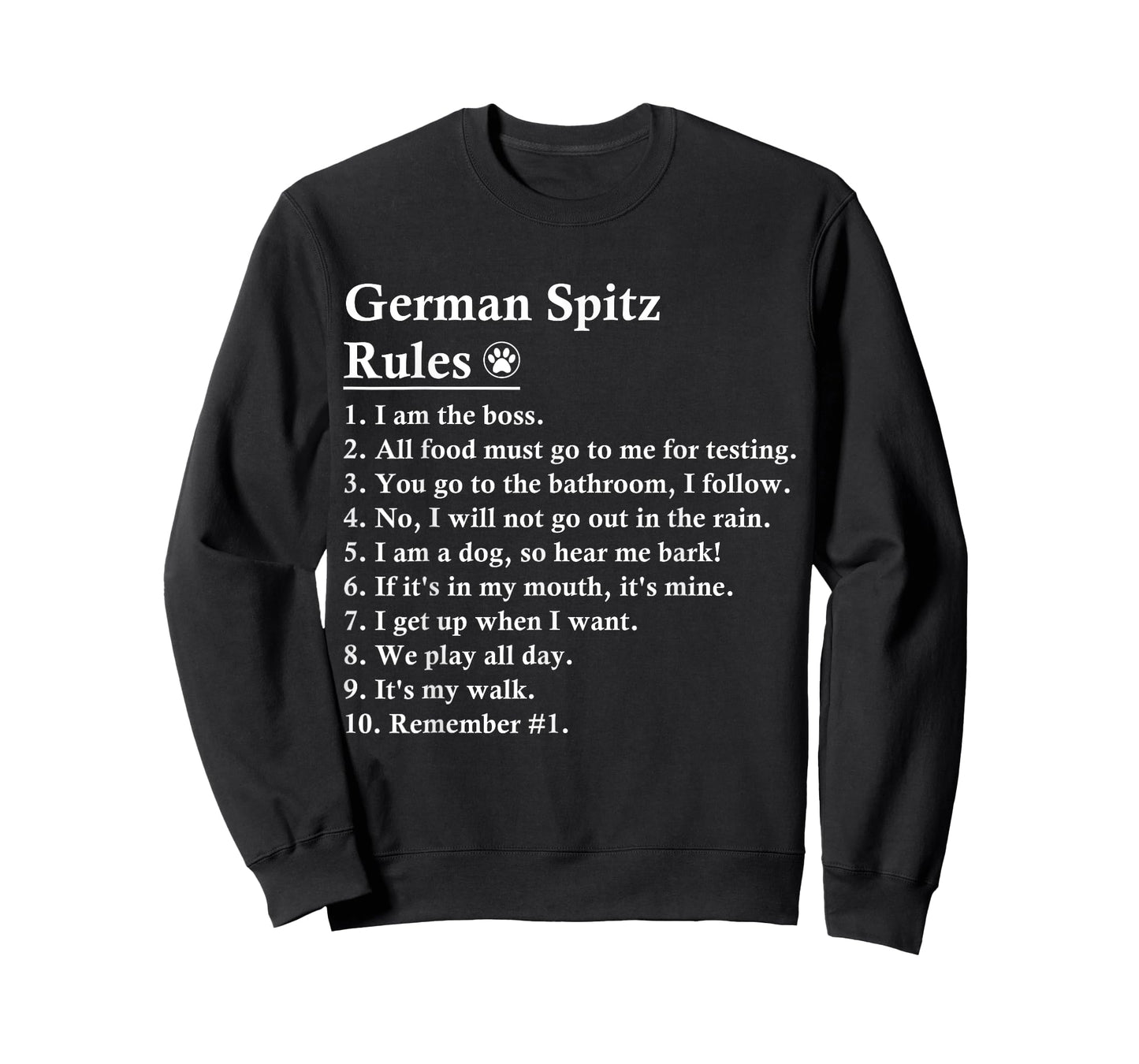 Funny German Spitz Dog Rules T-Shirt