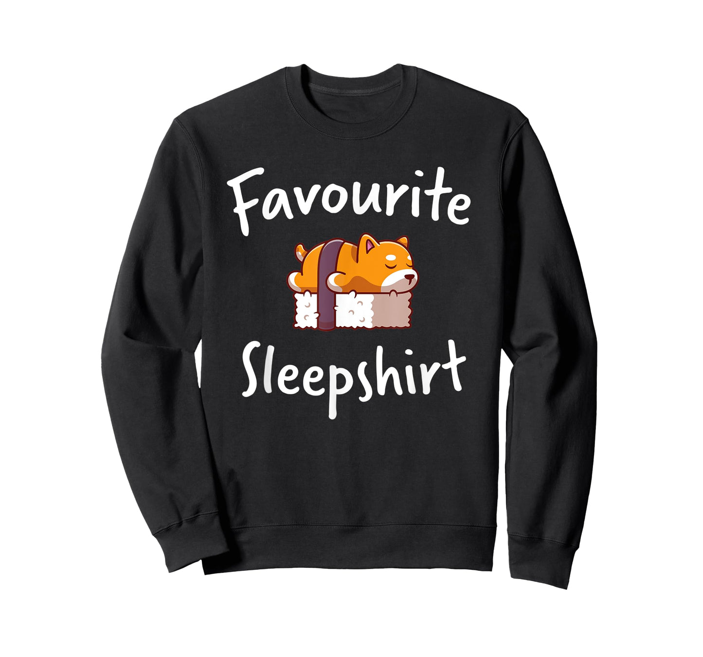 Dog Sushi Shiba Inu Sleeping Sleep Pajama Pyjama Nightgown Men Women Kids T-Shirt