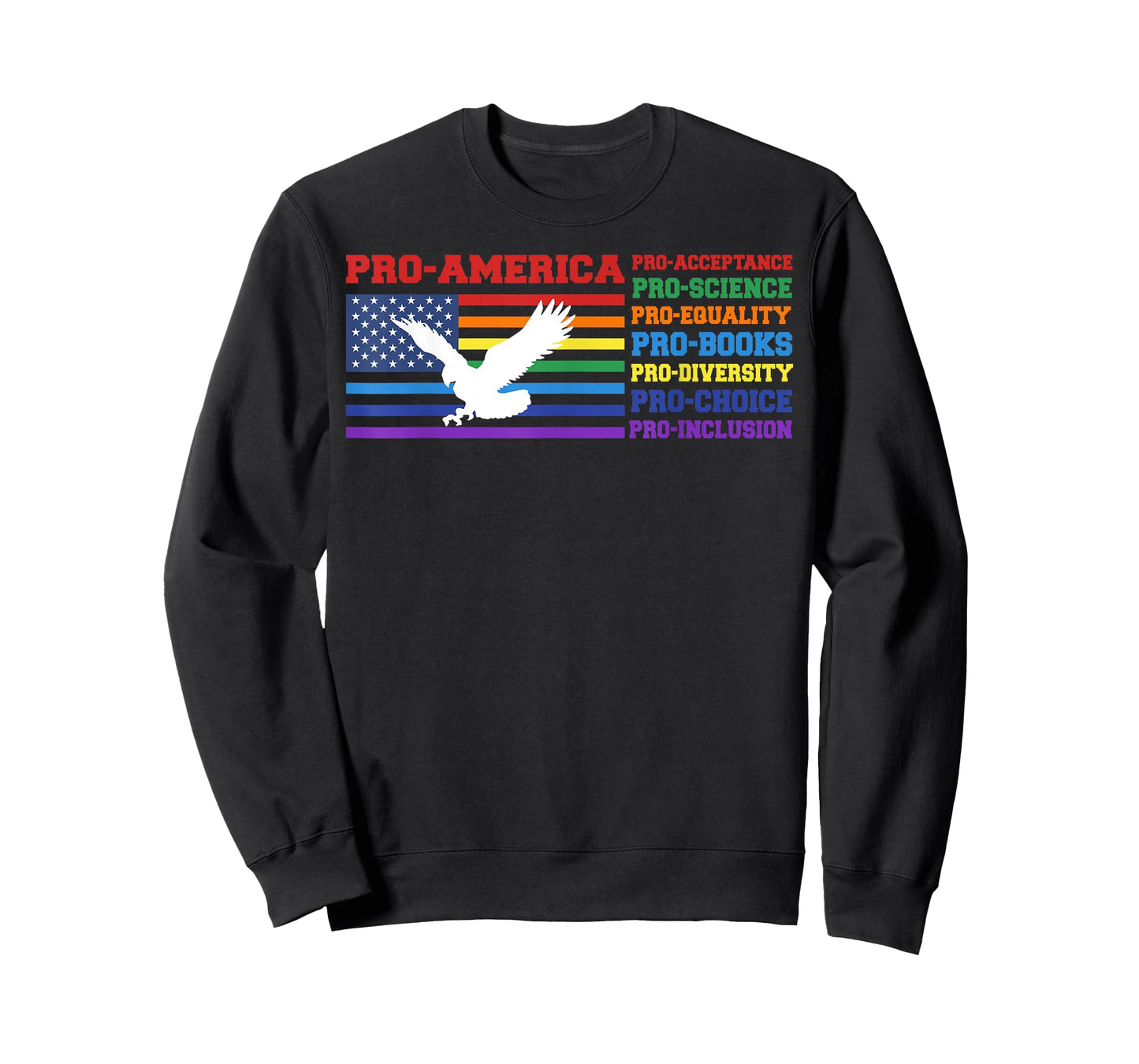 Pro America Pro Acceptance Pro Science Pro Equality Pro Book T-Shirt