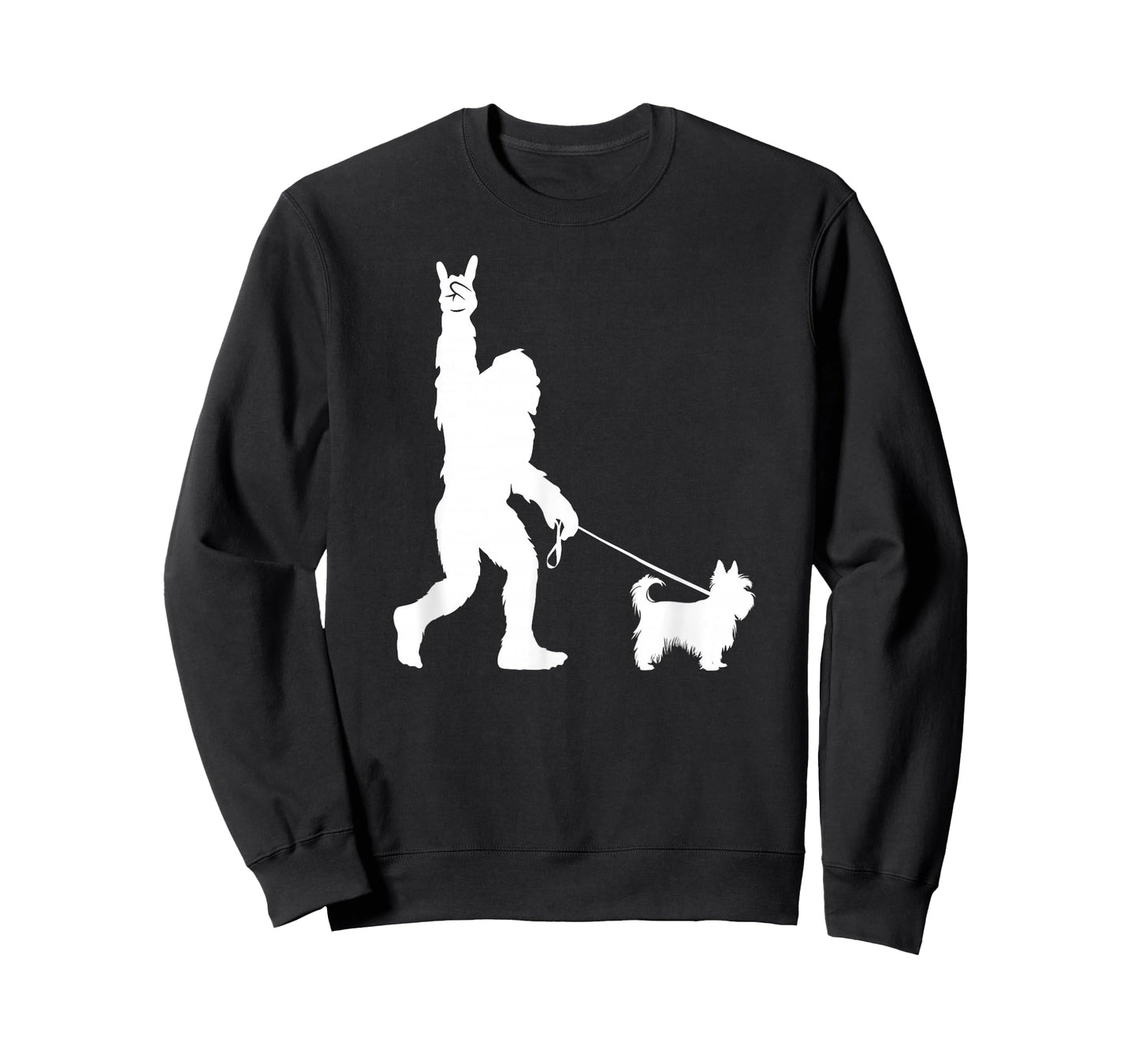 Bigfoot Walking Yorkshire Terrier Sasquatch Yorkie Dog T-Shirt