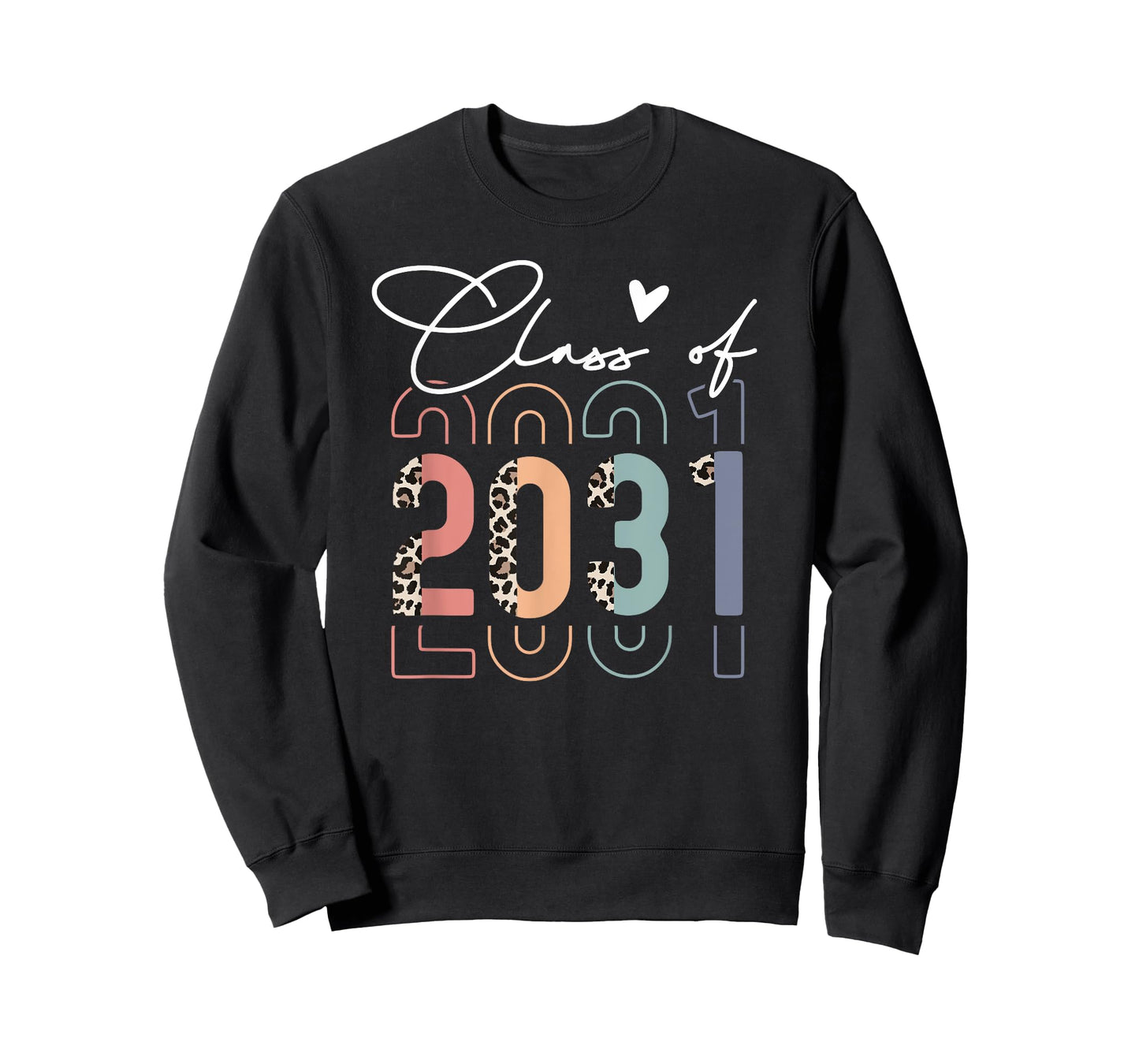 Class of 2031 School College Retro Graduation Vintage Grad T-Shirt