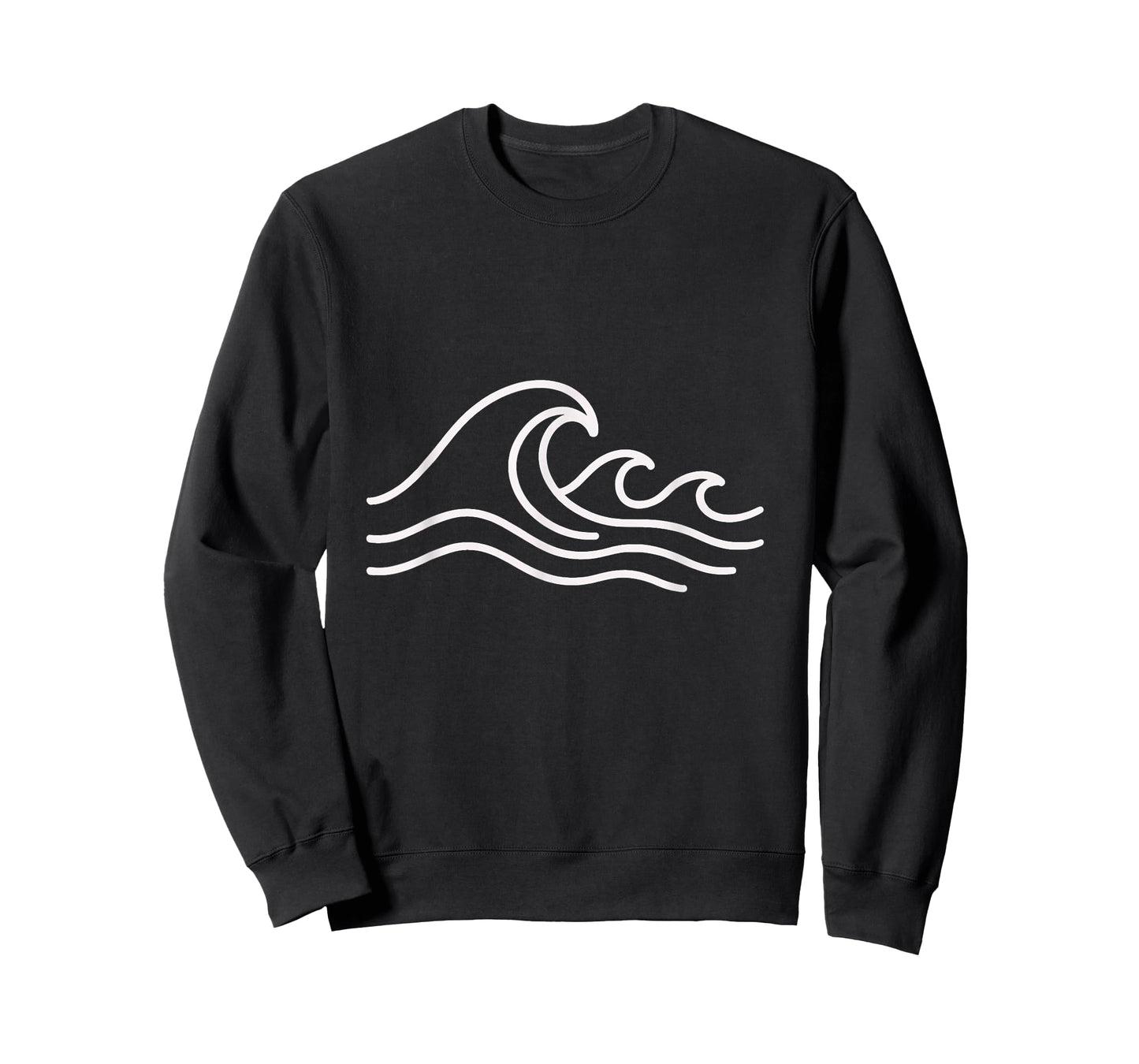 Minimal Wave Line Art Sea T-Shirt