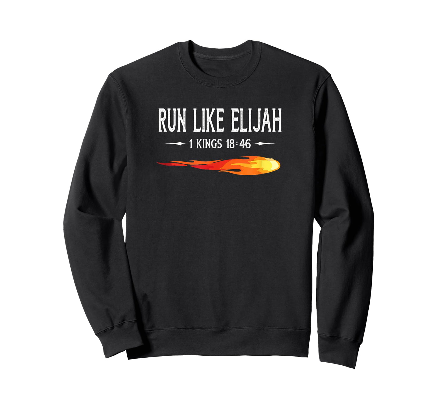 Run Like Elijah Funny Christian Runner Bible Verse T-Shirt