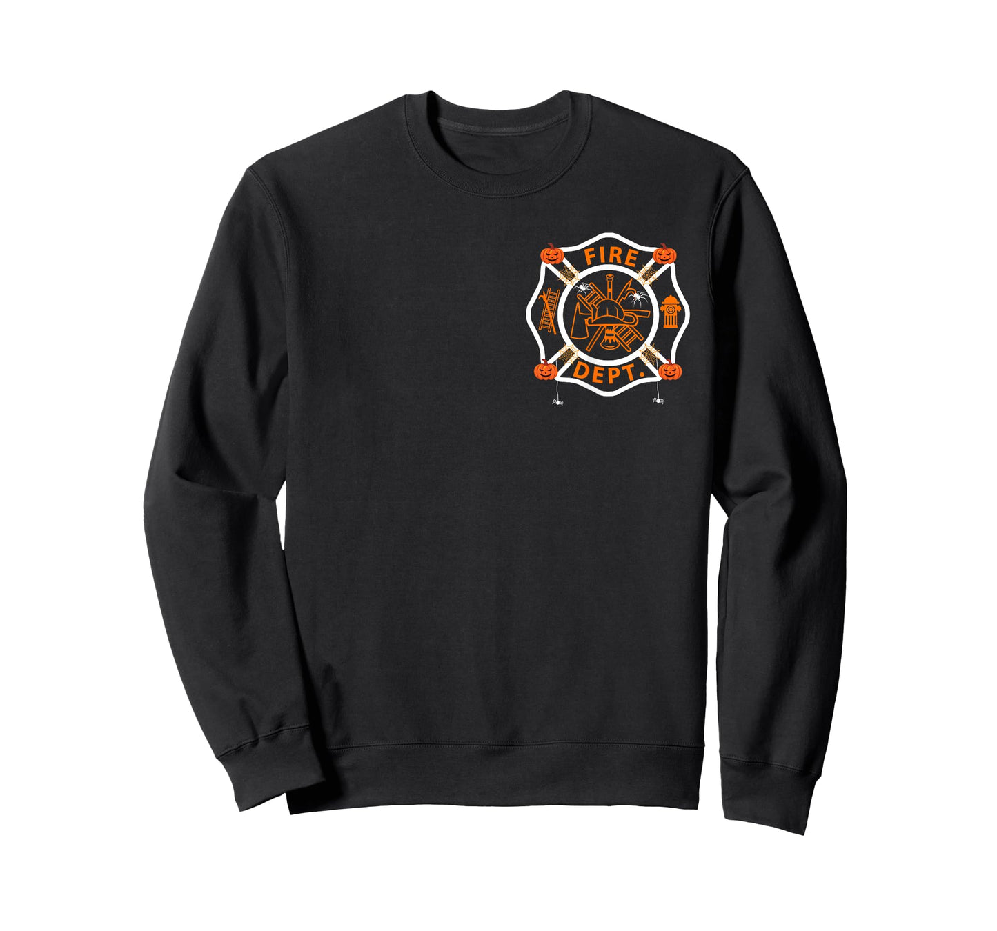Halloween Firefighter Fireman Fire Dept department Logo Men T-Shirt