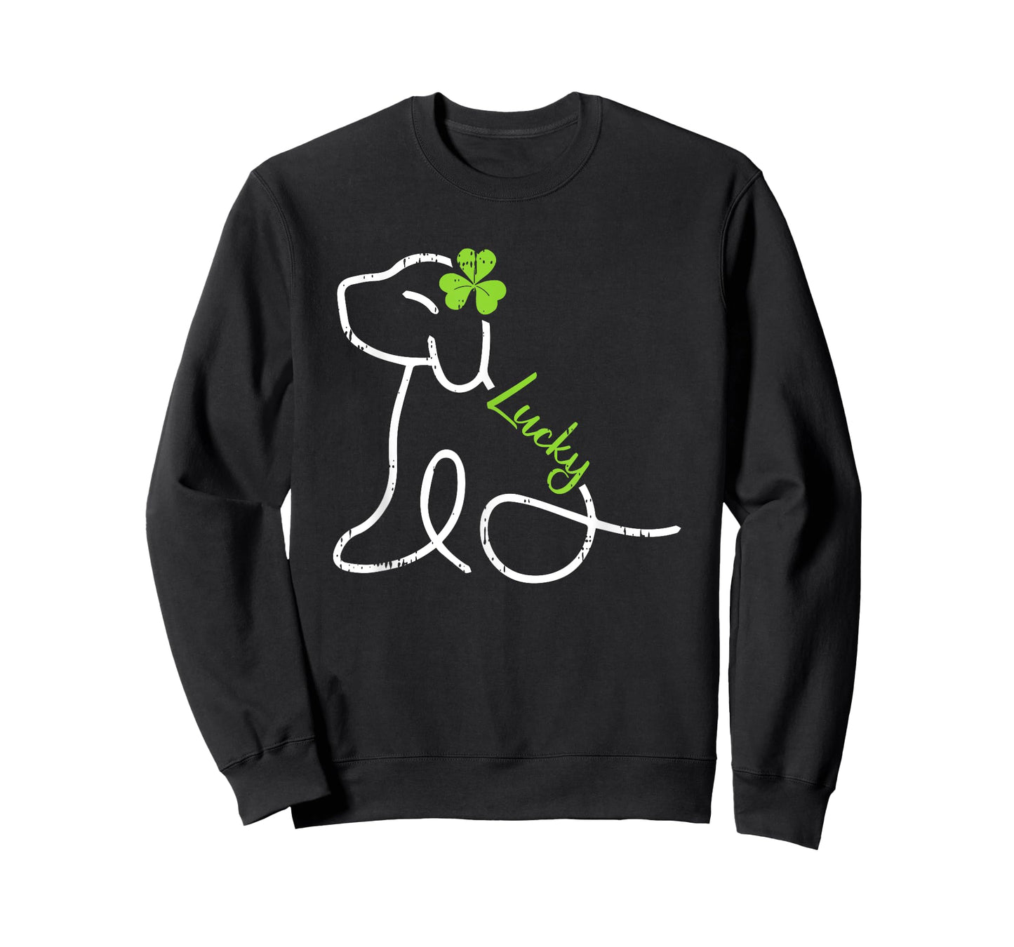 Lucky Dog St Patricks Day Cute Irish Puppy Shamrock Clover Men Women Kids T-Shirt