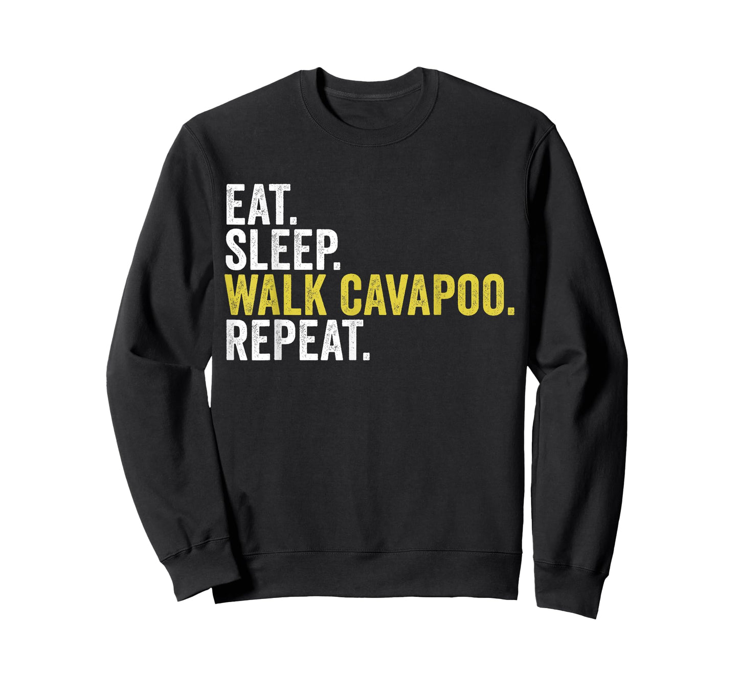 Eat Sleep Walk Cavapoo Repeat Funny Dog Walker T-Shirt