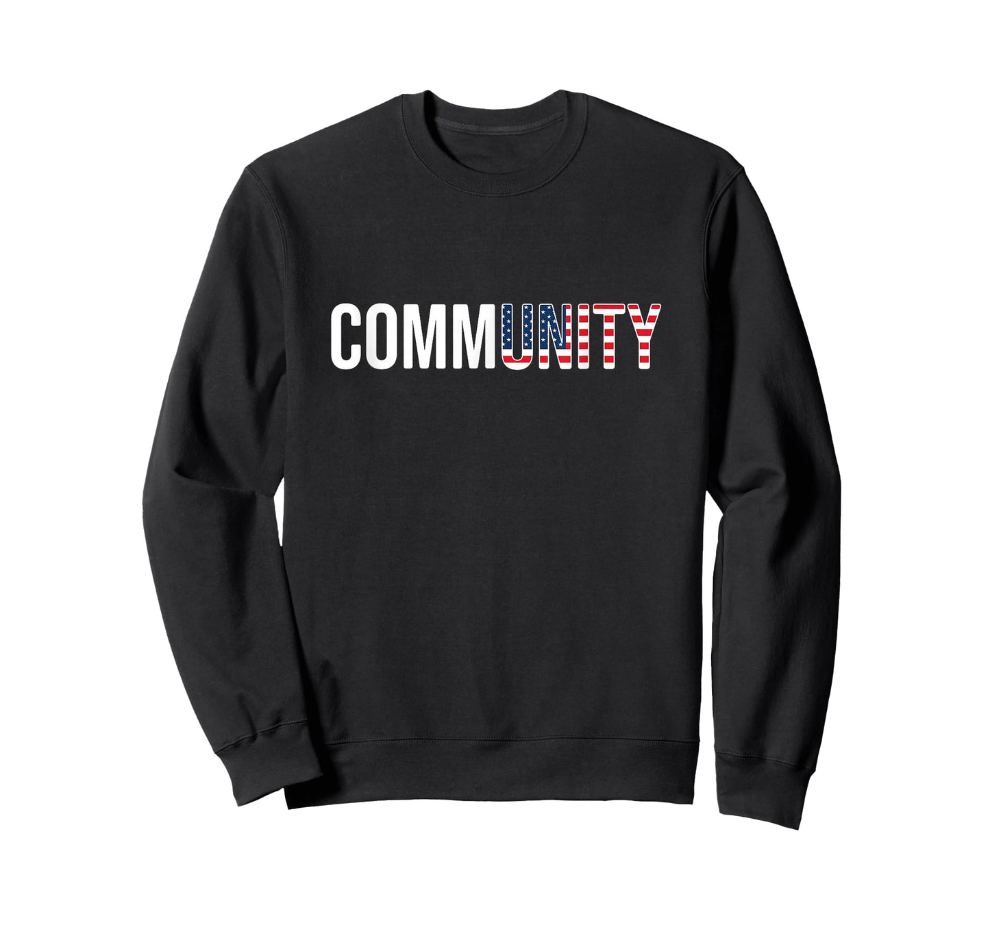 Community Unity USA Flag red white blue patriotic American T-Shirt