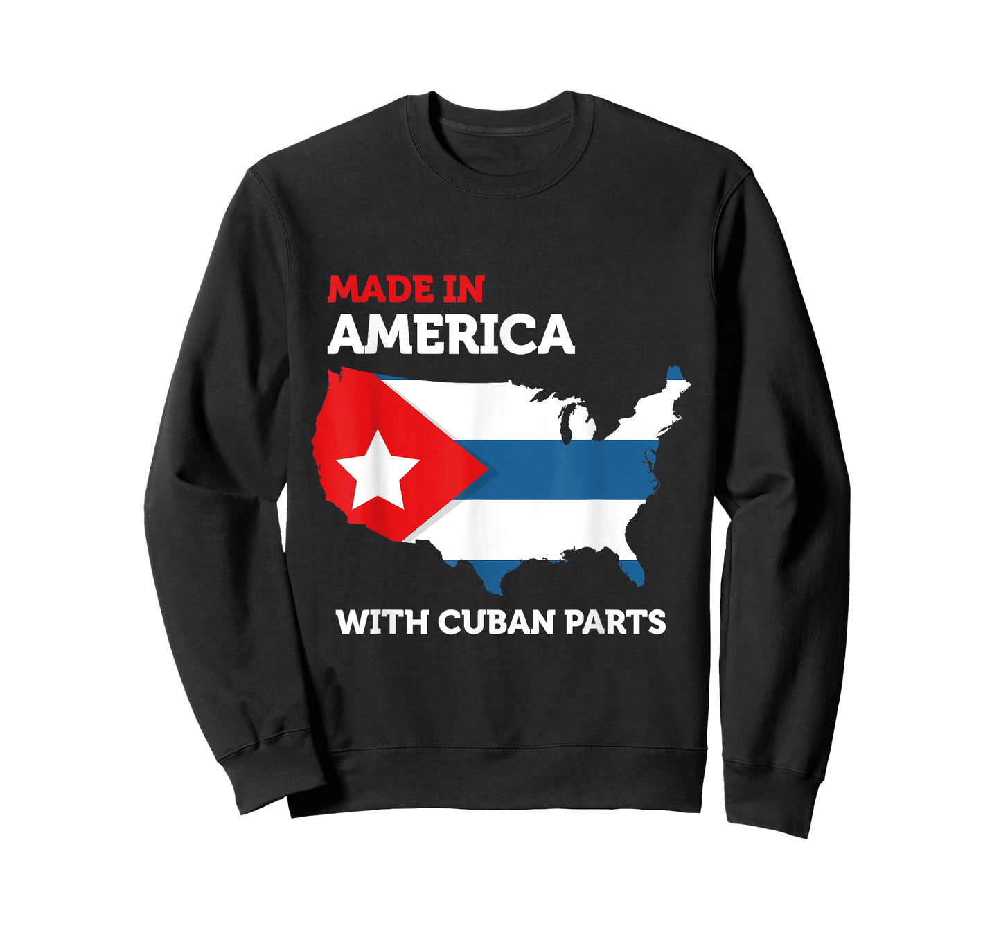 Made in America With Cuban Parts Cuba USA Gifts Funny T-Shirt
