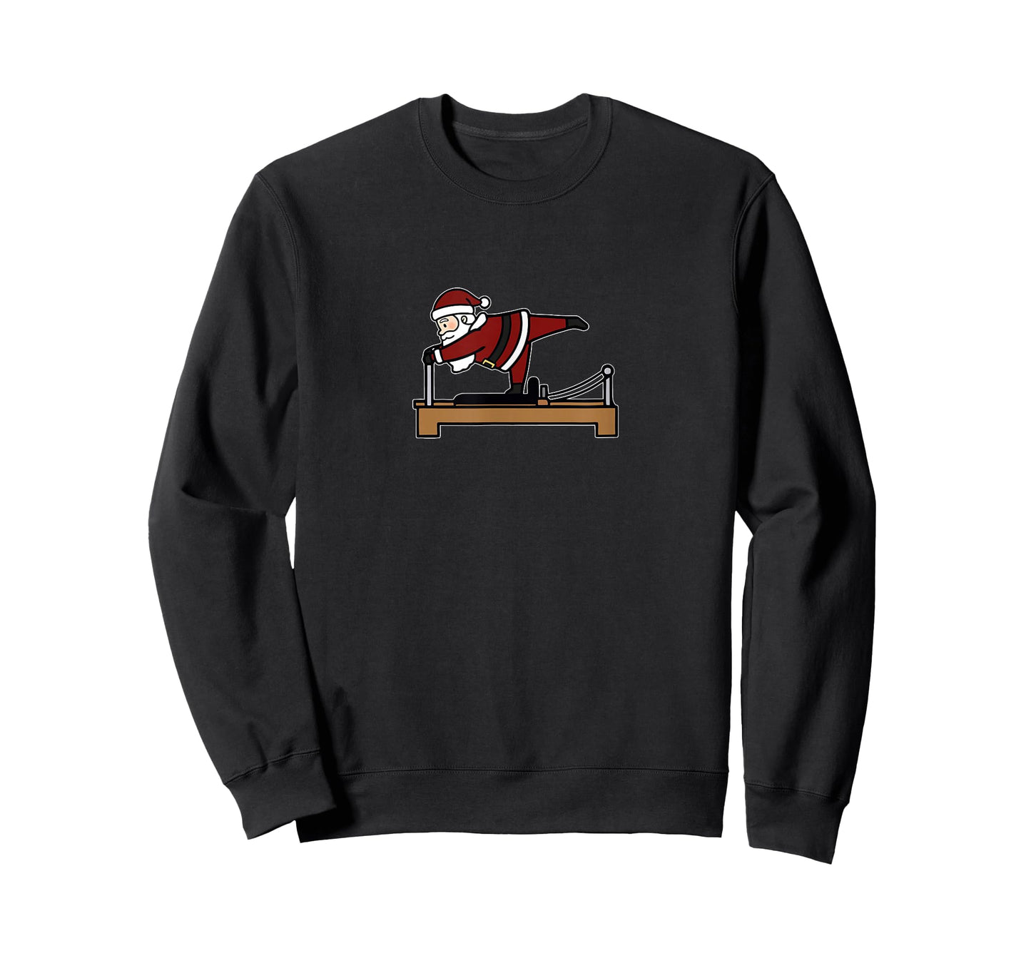 Cute Funny Mery Christmas Pilates Santa Claus Perfomer Yoga T-Shirt