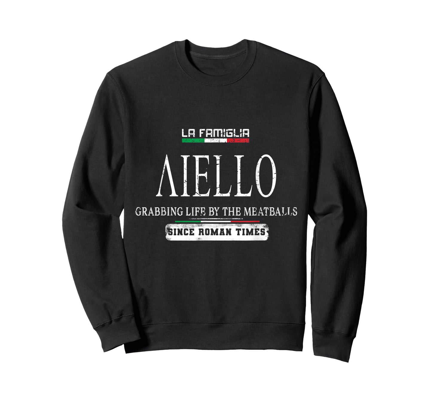 Italia La Famiglia Aiello Grabbing Life By The Meatballs T-Shirt