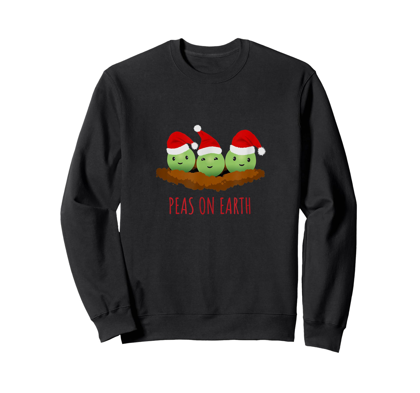 Funny Christmas Party Peas On Earth T-Shirt