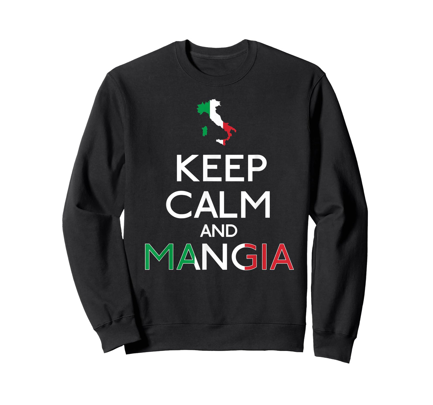 Funny Italian Food Keep Calm and Mangia T-Shirt