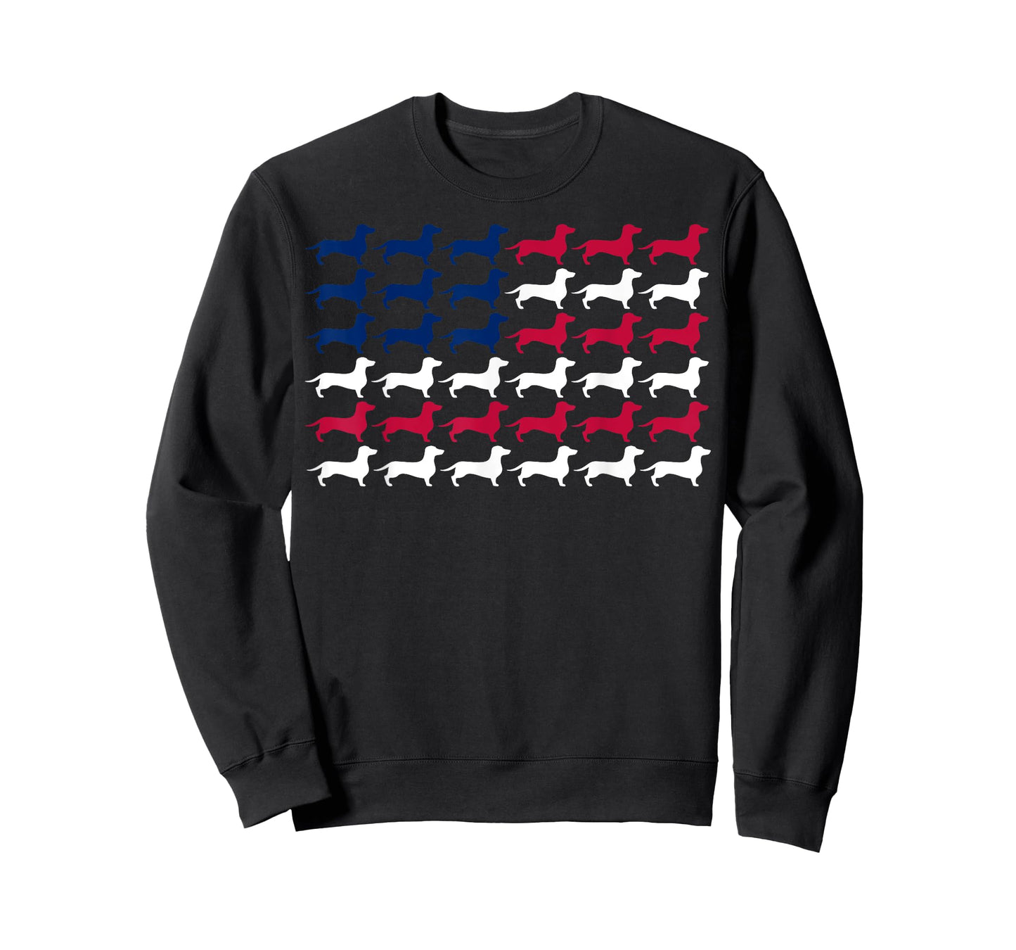 Dachshund American Flag USA Patriotic Dog Lover 4th of July T-Shirt