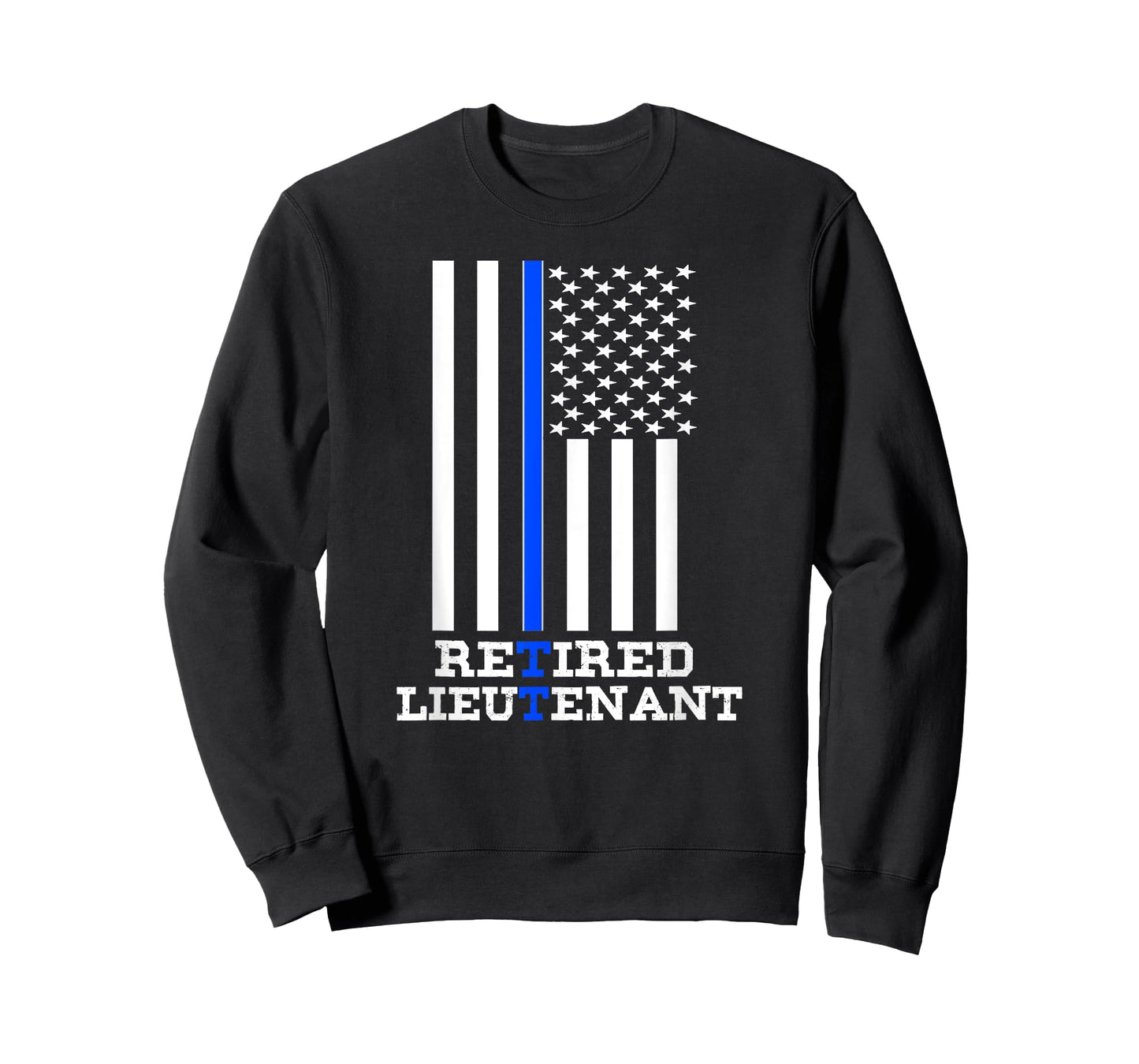 Retired Police Lieutenant Shirt Thin Blue Line Retirement T-Shirt