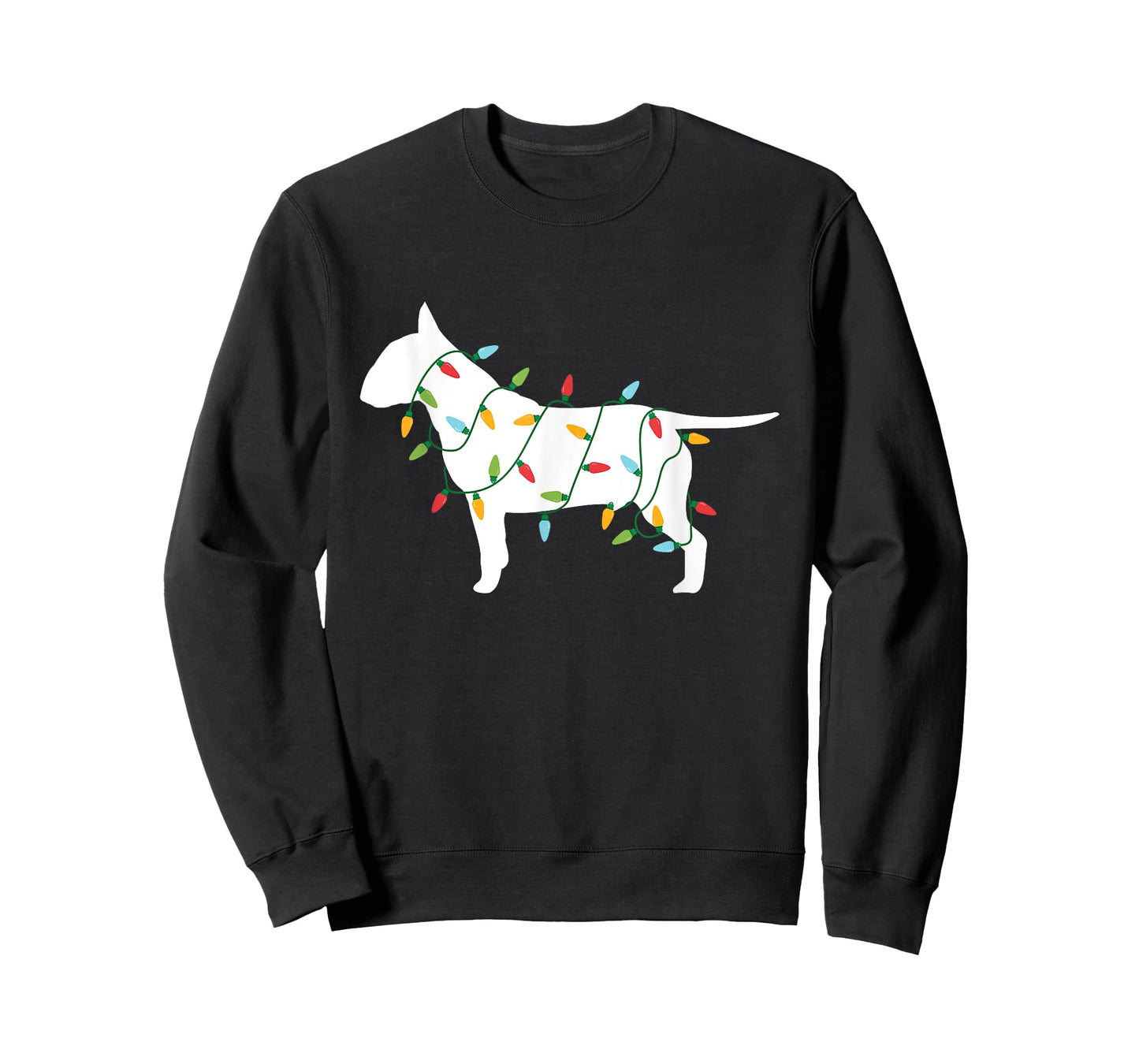 Christmas Lights Bull Terrier T Shirt Gifts for Dog Lovers Men Women Kids T-Shirt