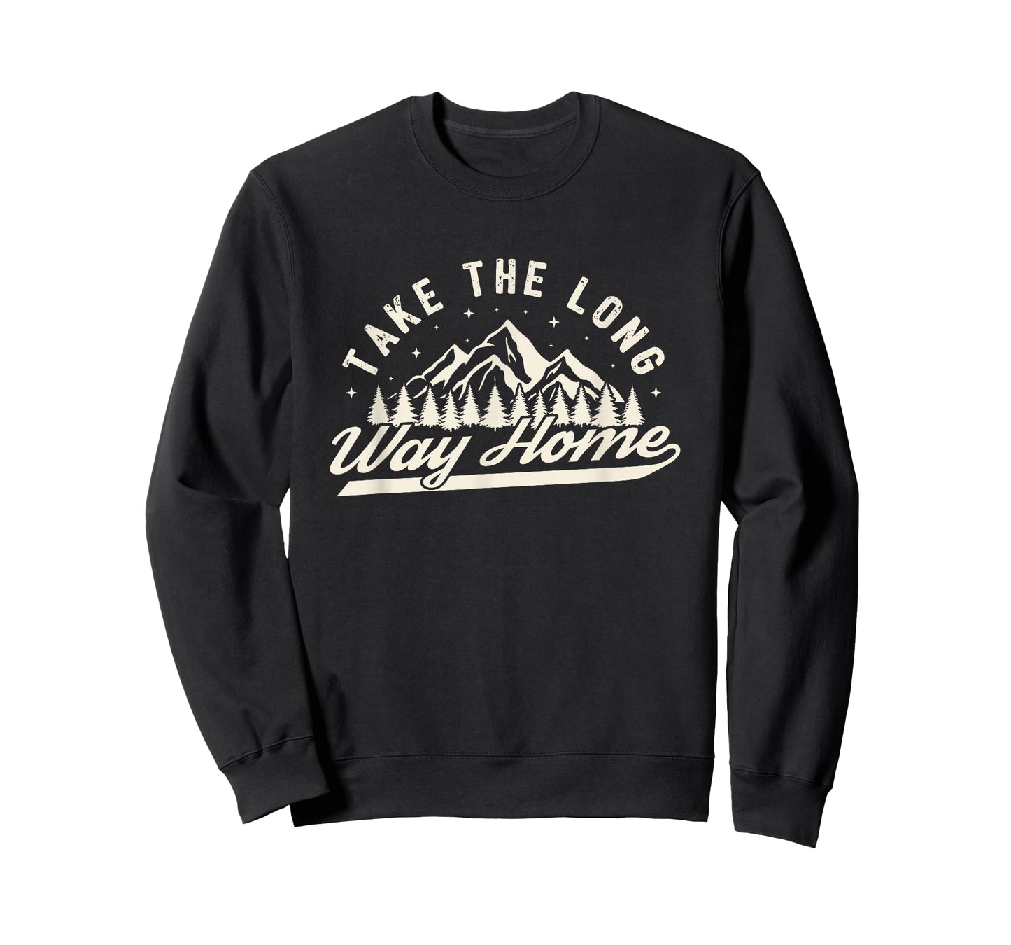 Funny Hiking camping take the long way home T-Shirt