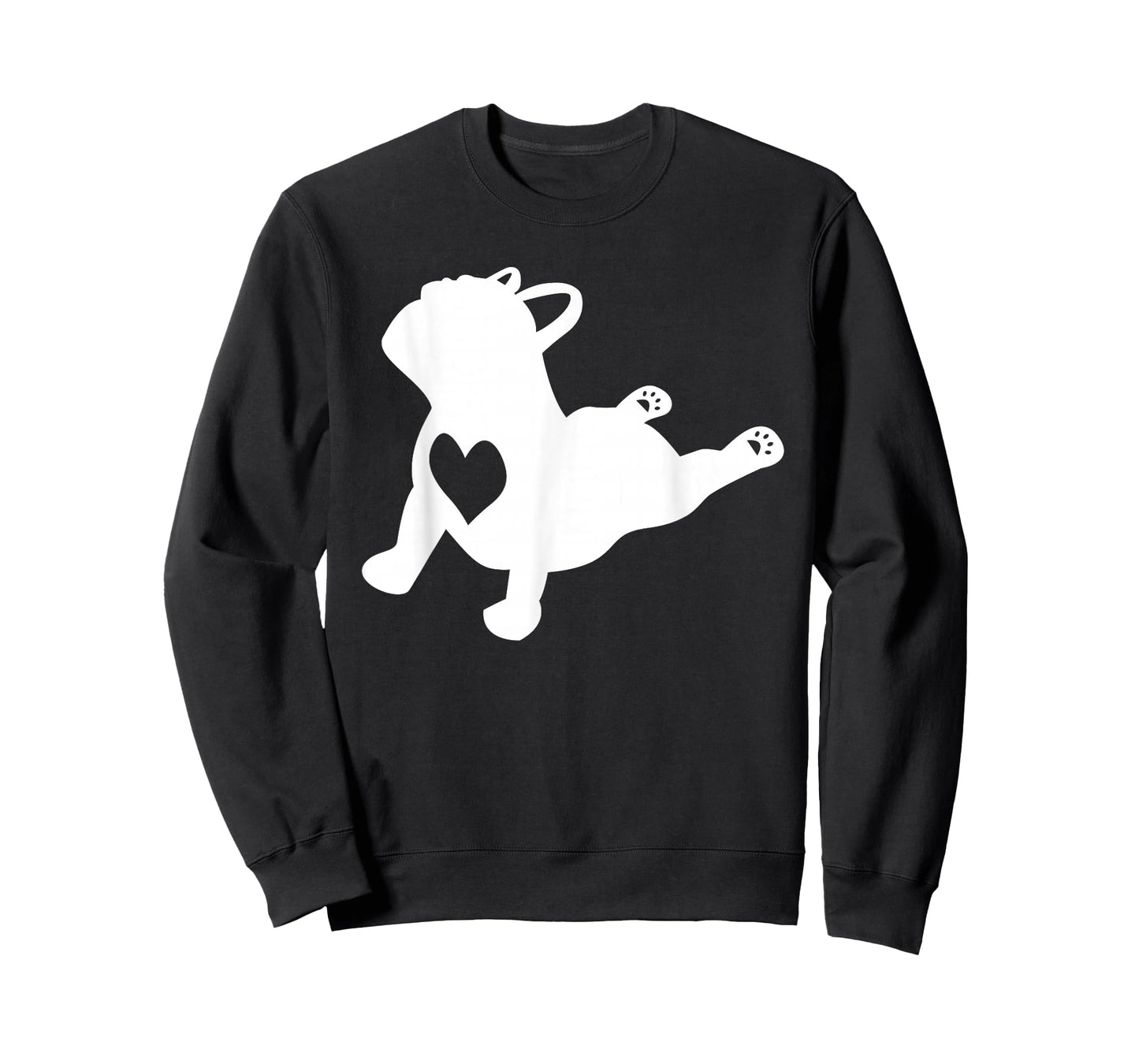French Bulldog Yoga Pose Love Heart Frenchie T-Shirt