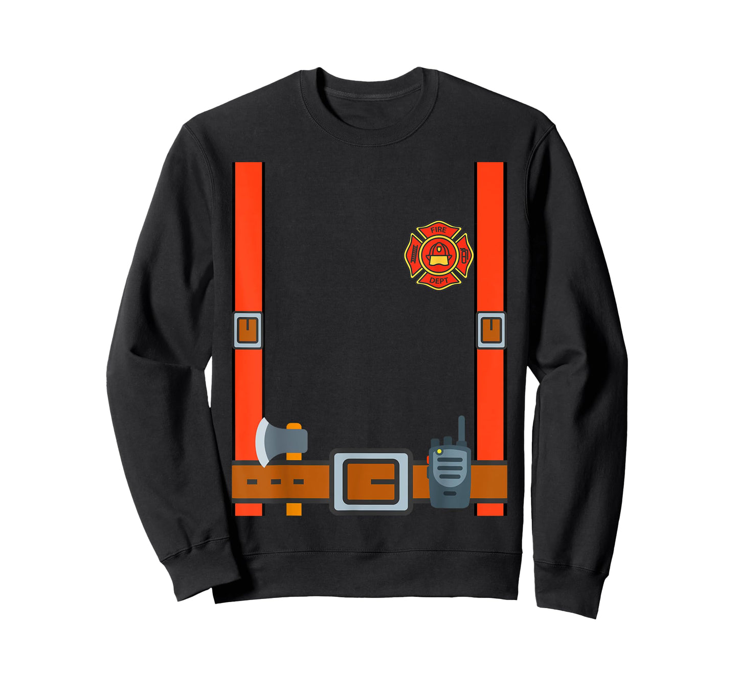 Fun Fireman Halloween - Firefighter Cosplay Costume Dressup T-Shirt