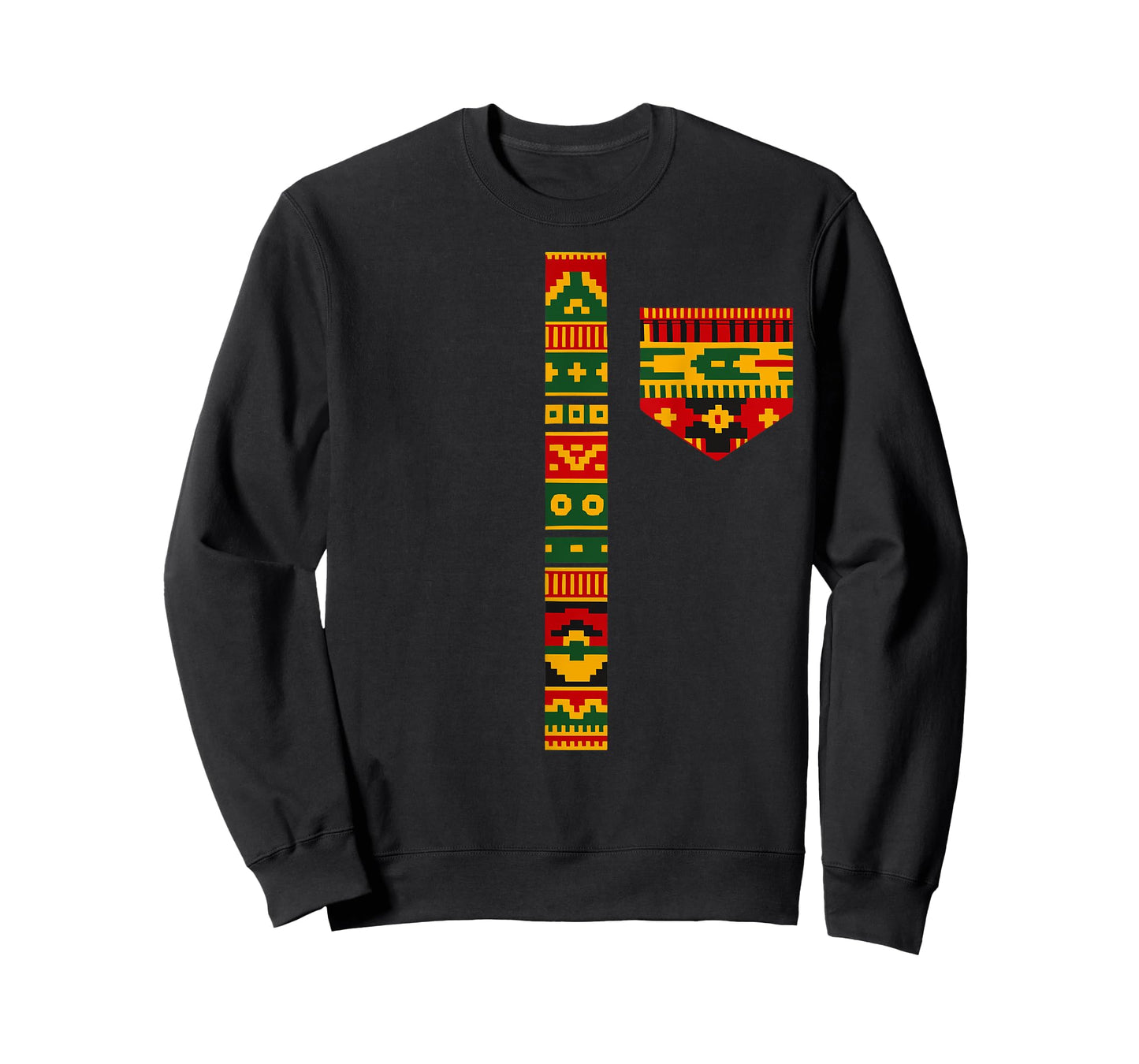 Black History Month African Print Dashiki Kente Art Men Boys T-Shirt