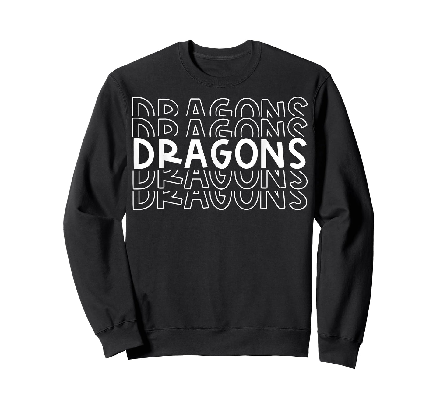 Dragons School Sports Team Mascot Town Go College Athlete T-Shirt