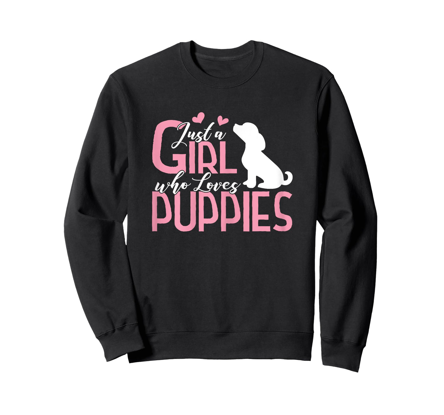 Just a Girl who Loves Puppies Shirt Puppy Dog Lover Gift T-Shirt