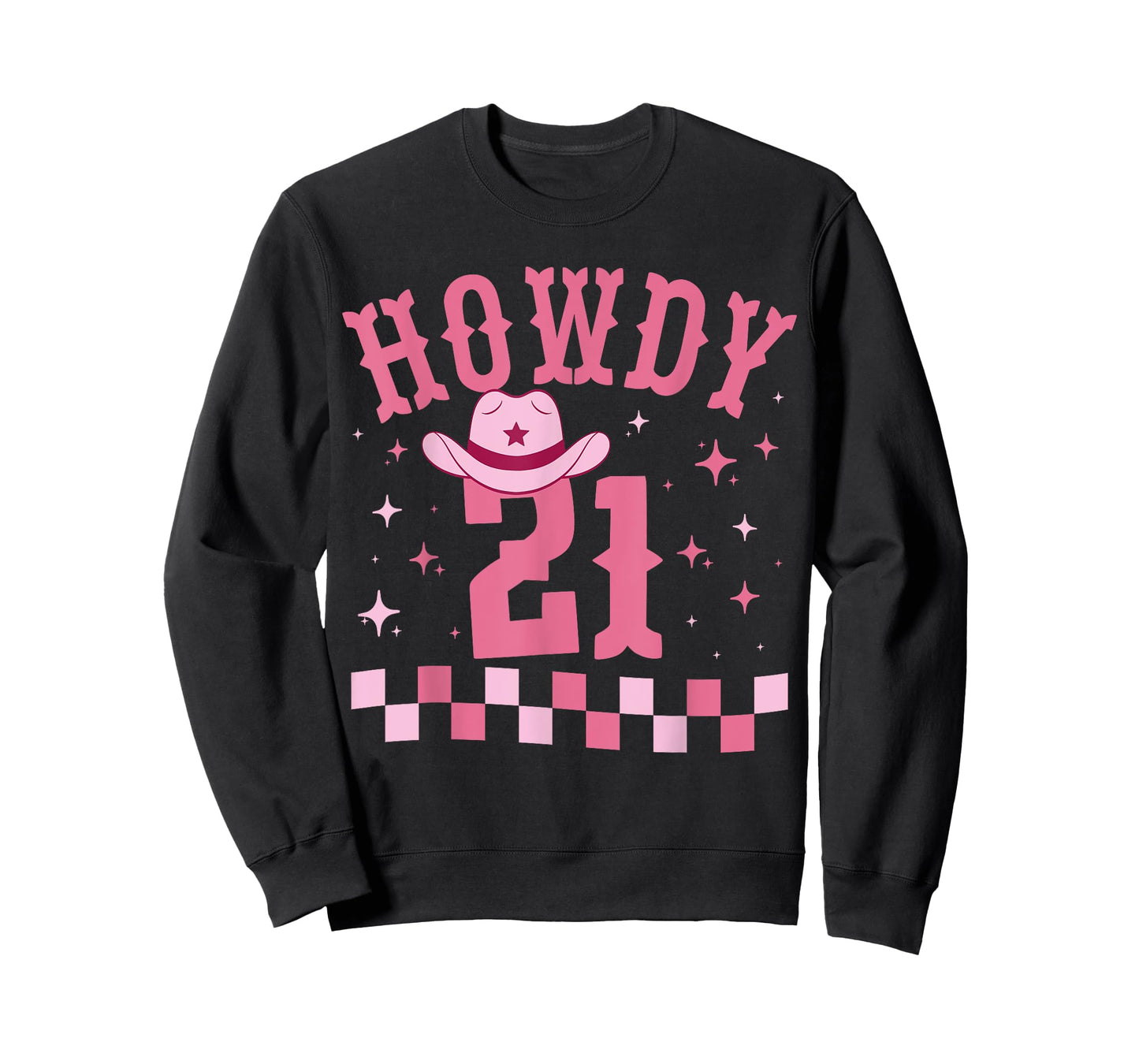 Groovy Howdy 21 Funny Retro Cowgirl Awesome 21st Birthday T-Shirt