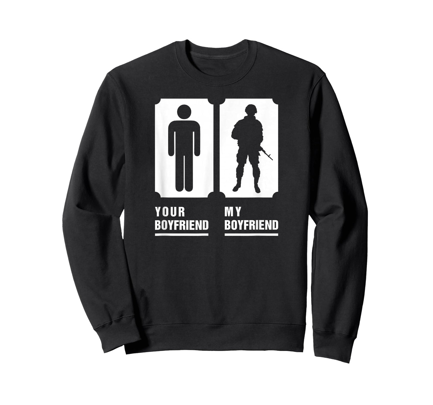 My Boyfriend Is In Military Soldier Veteran Proud Girlfriend T-Shirt