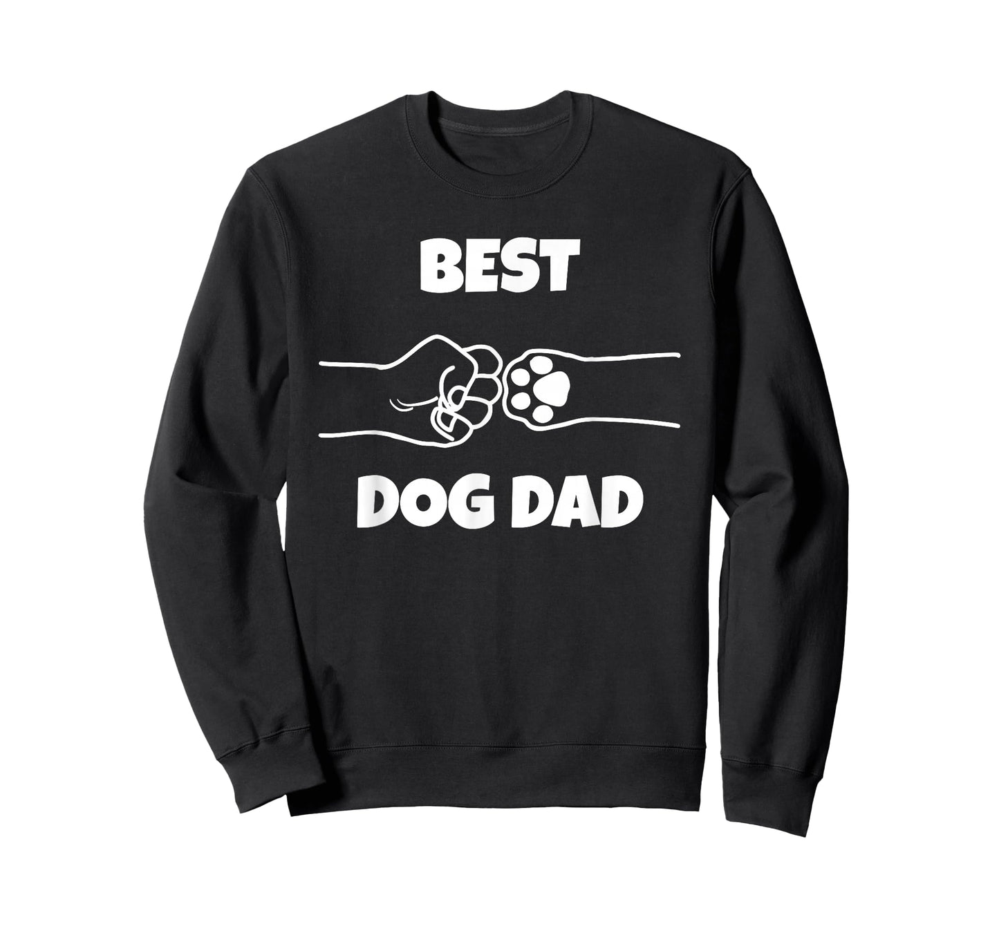 Best Dog Dad Funny Fathers Day Best Dad Fist Bump Dog's Paw T-Shirt