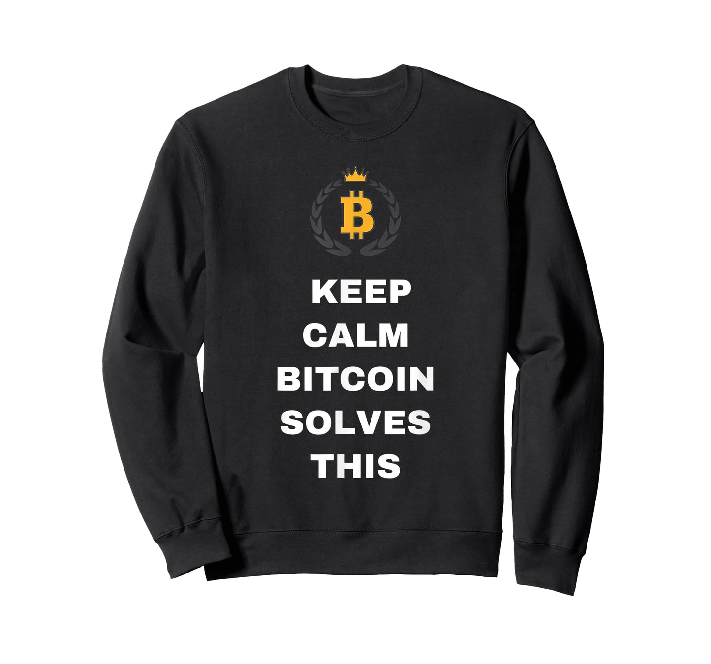 Funny Crypto Apparel Gift Men Women - Bitcoin Solves This T-Shirt