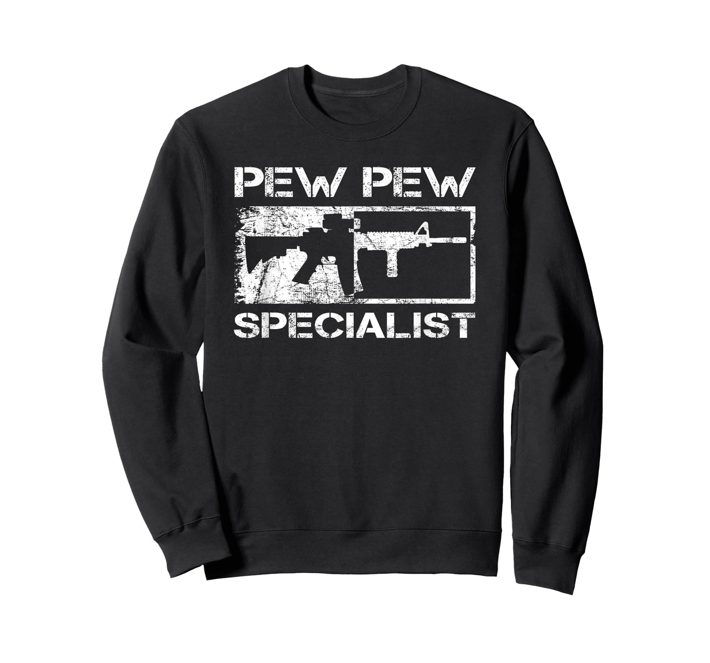 Pew Pew Specialist / Pro Gun 5.56 AR15 Rifle M4 Funny Gun T-Shirt