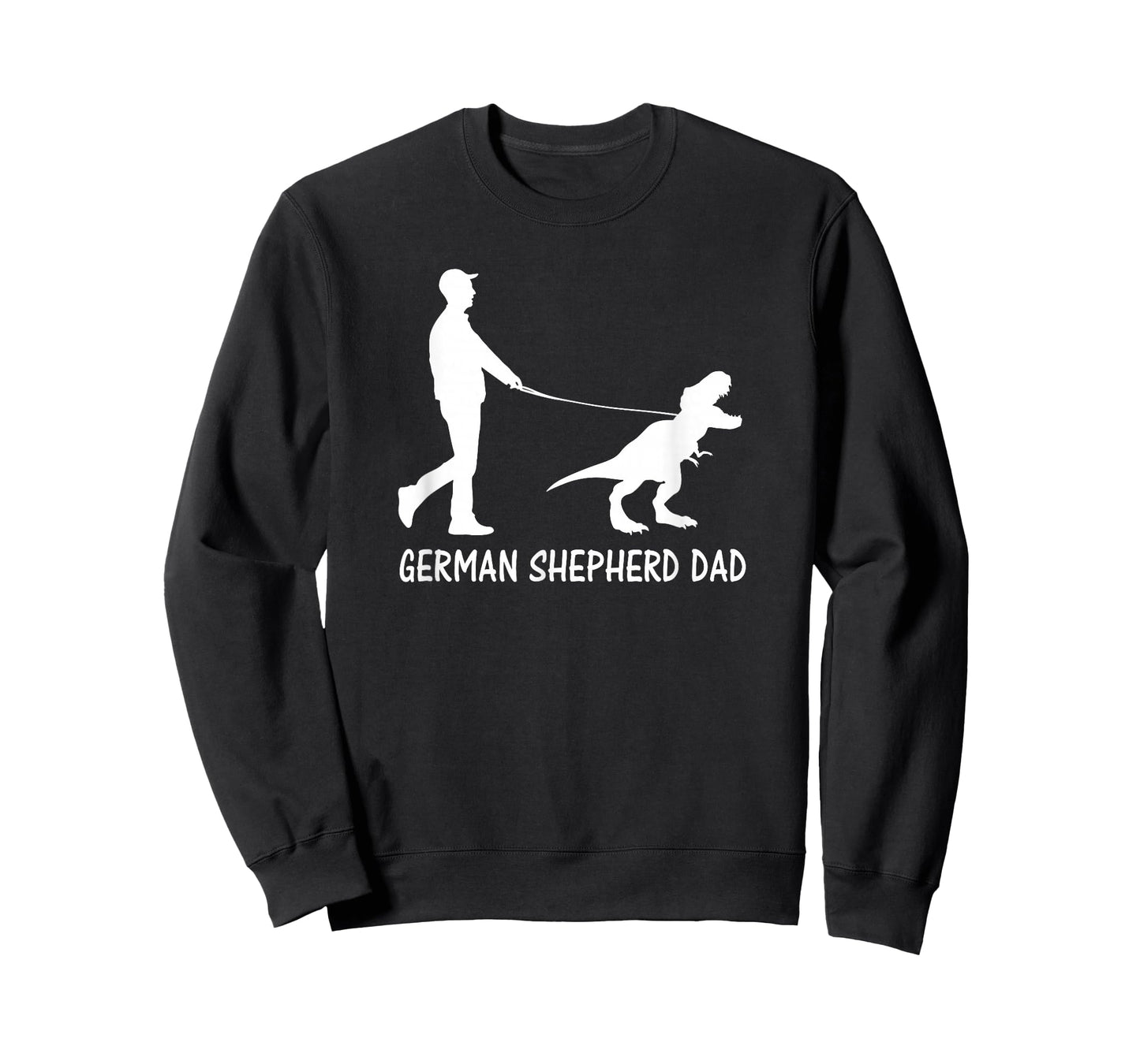 German Shepherd Dad Dinosaur GSD Owners Funny Father's Day T-Shirt