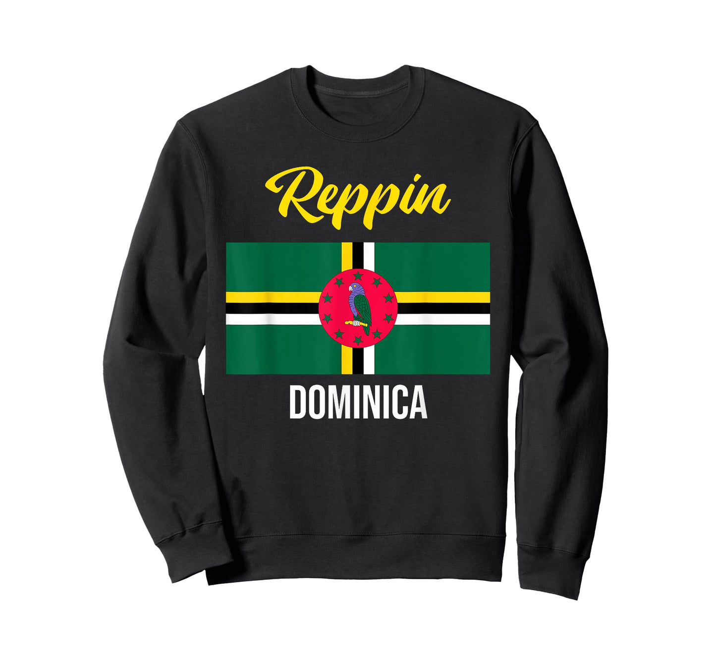 Dominica Flag Reppin West Indies Vacation T Shirt T-Shirt