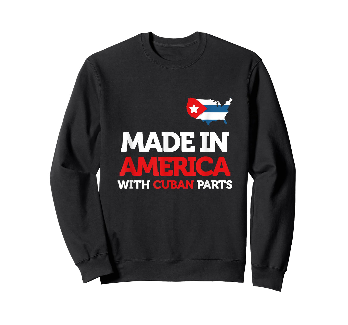Made in America With Cuban Parts Cuba USA Gifts Funny T-Shirt