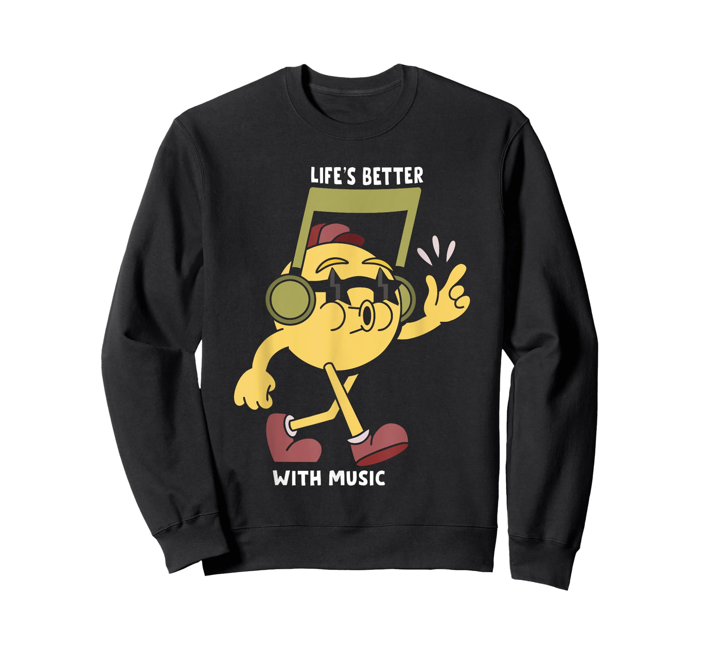 Life Is Better With Music Motivational Life Quote Sayings T-Shirt