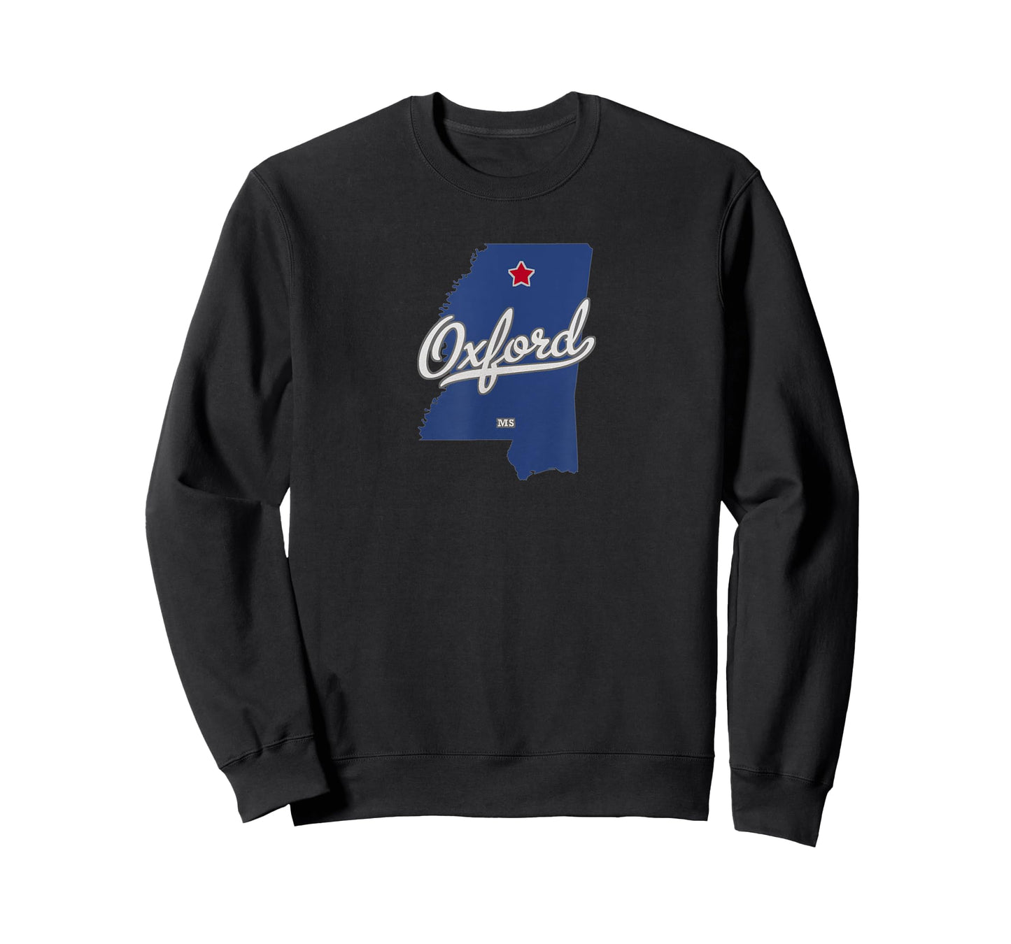 Oxford Mississippi MS Map T-Shirt