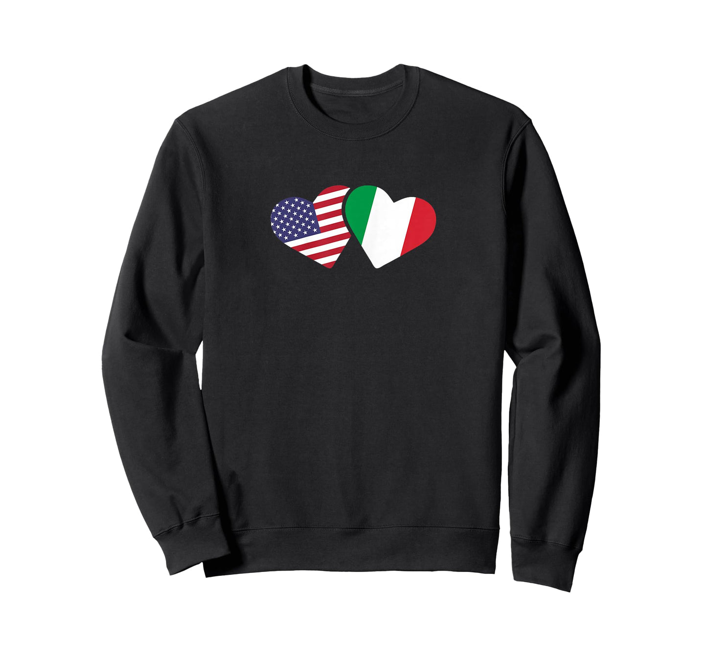 Italy USA Flag T Shirt Heart Italian American Love T-Shirt