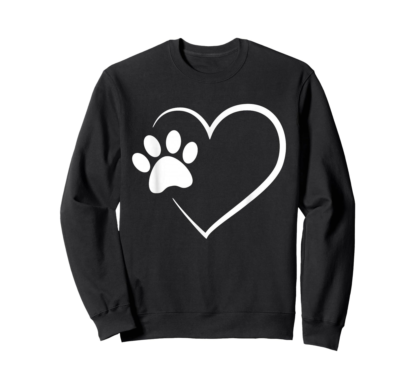 Dog Paw Heart - Dog Lover Gift for Dog Moms T-Shirt