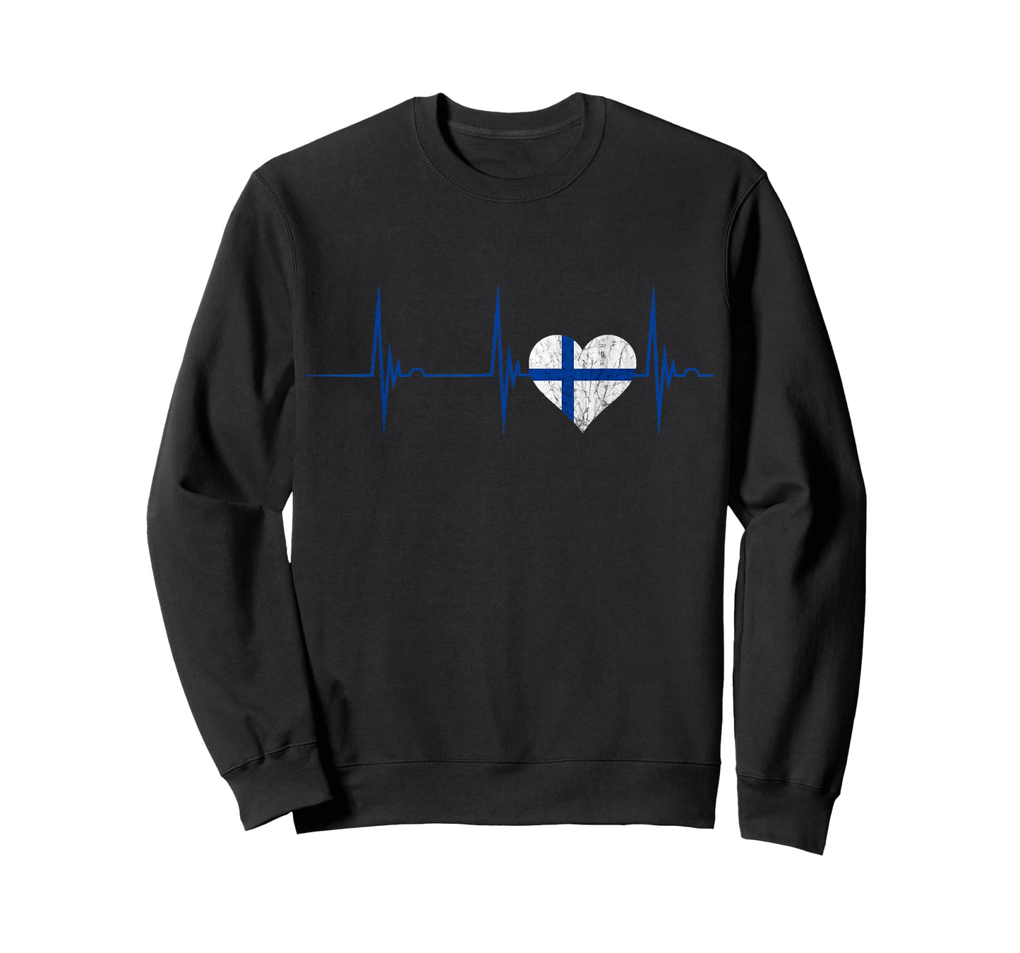 Finland Heart Finns Heartbeat EKG Pulse Suomi Finnish Sisu T-Shirt