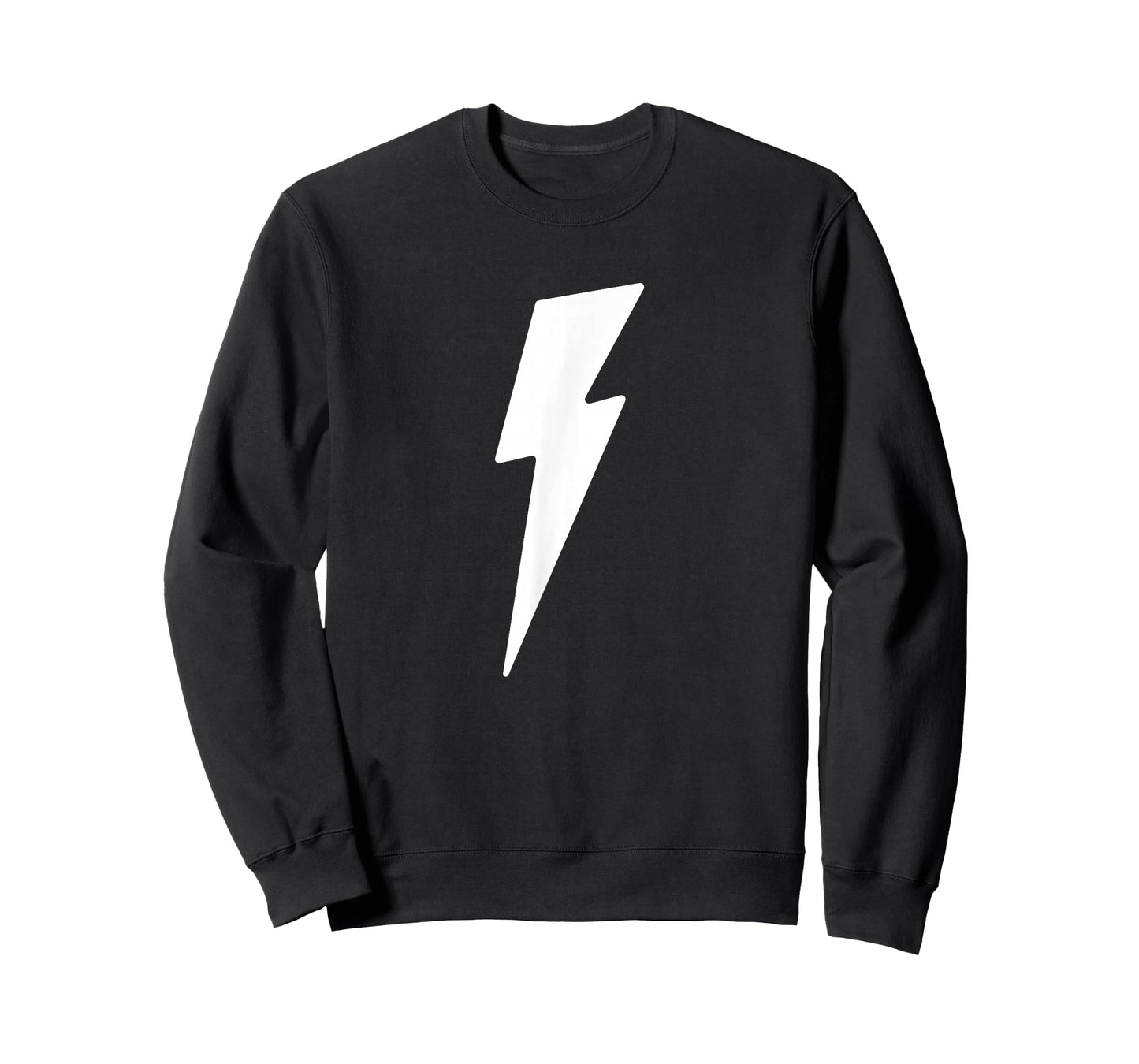 Simple Lightning Bolt in White | Thunder Bolt Graphic T-Shirt