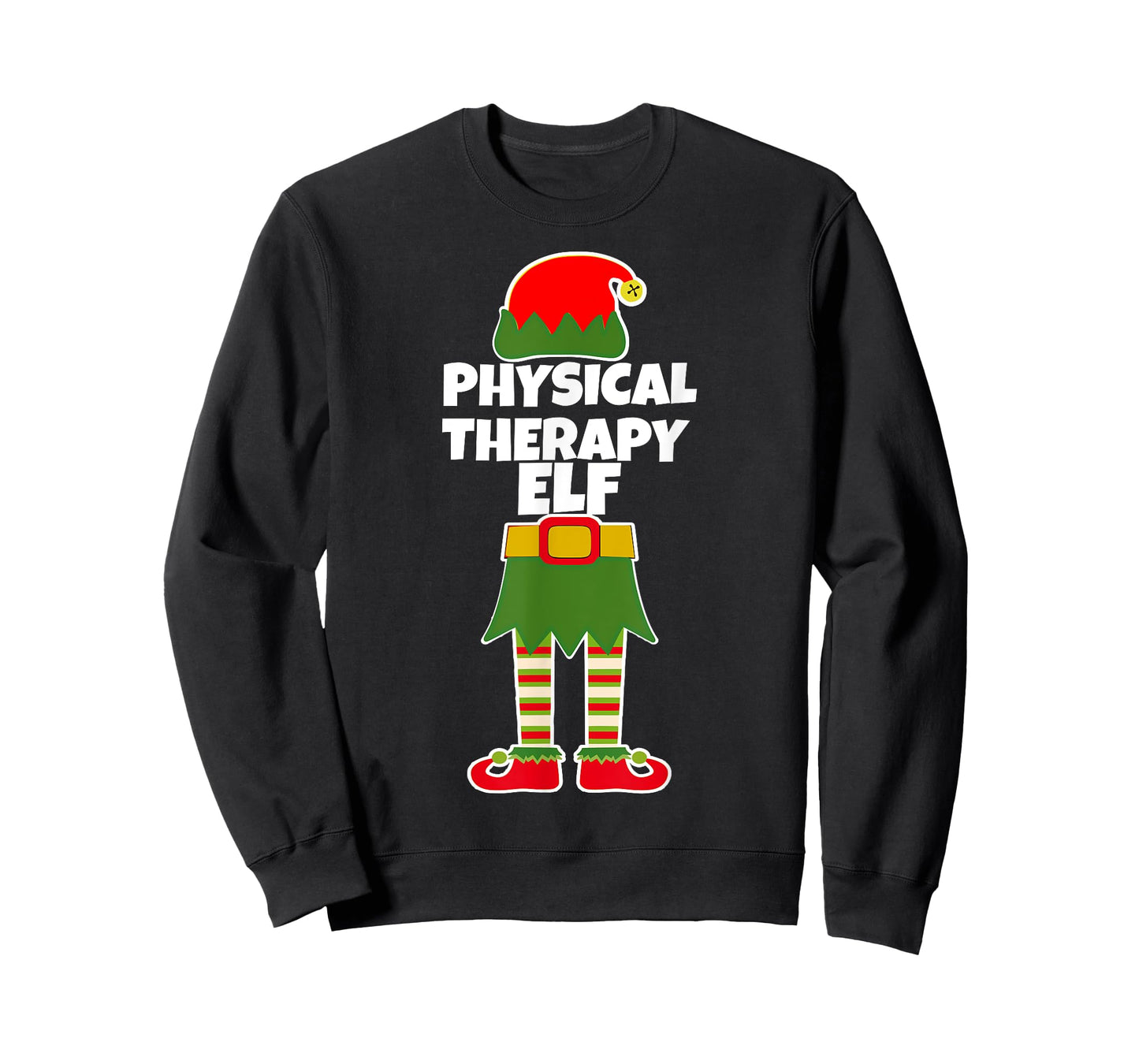 PHYSICAL THERAPY ELF Christmas Therapist Holiday PT Funny T-Shirt