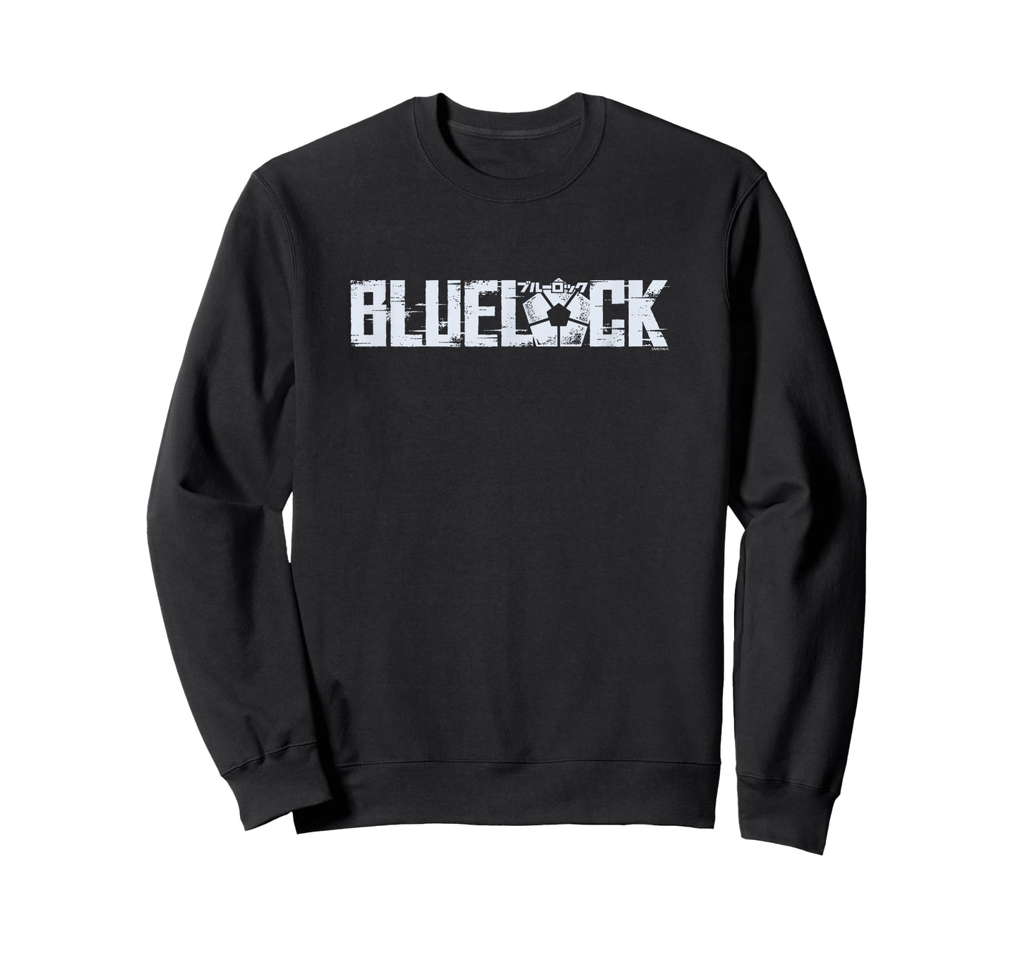 Blue Lock Official Epic Bold Distressed Glitch Chest Logo T-Shirt